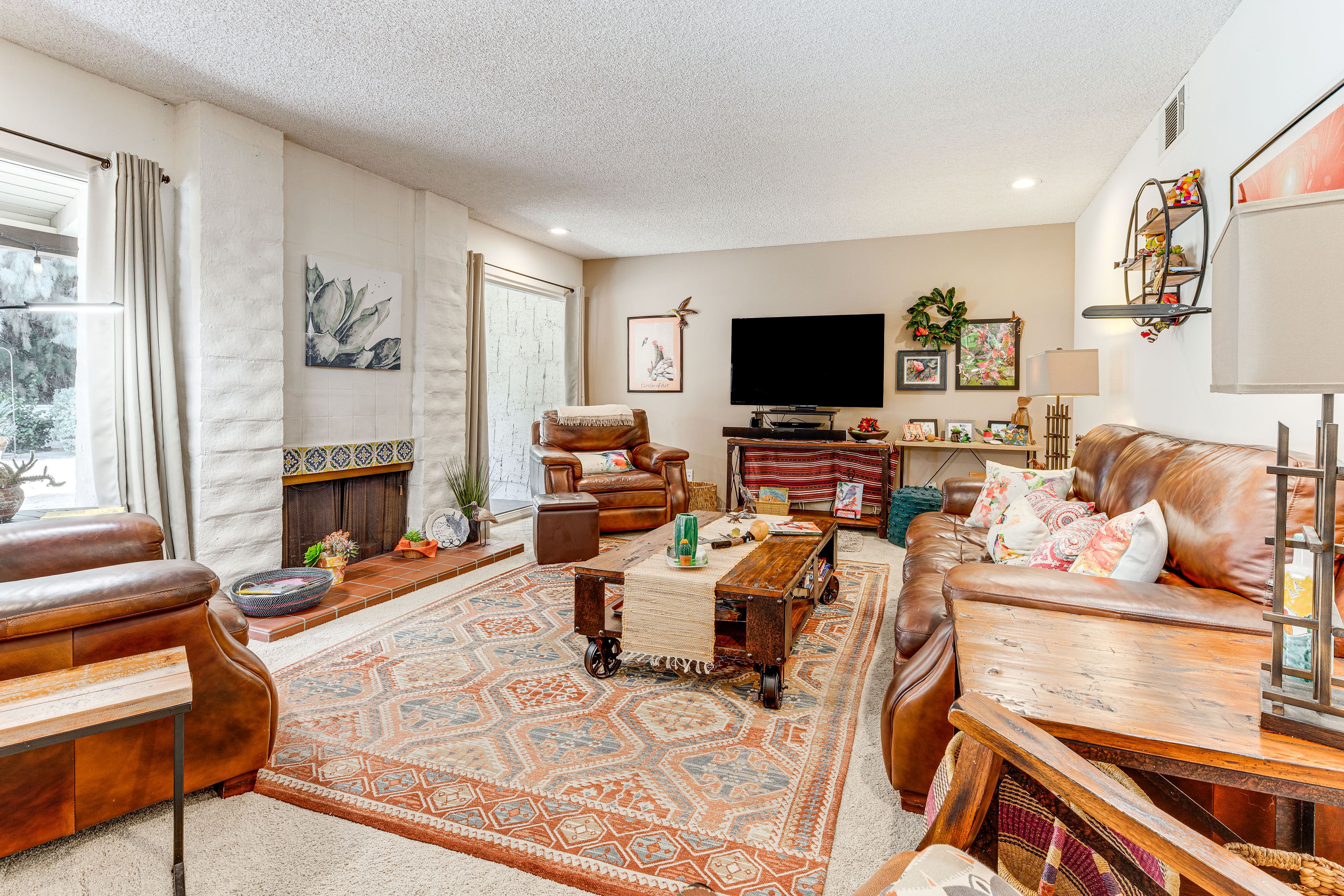 Living Room | Free WiFi | Smart TV | Central A/C & Heat | Single-Story Townhome