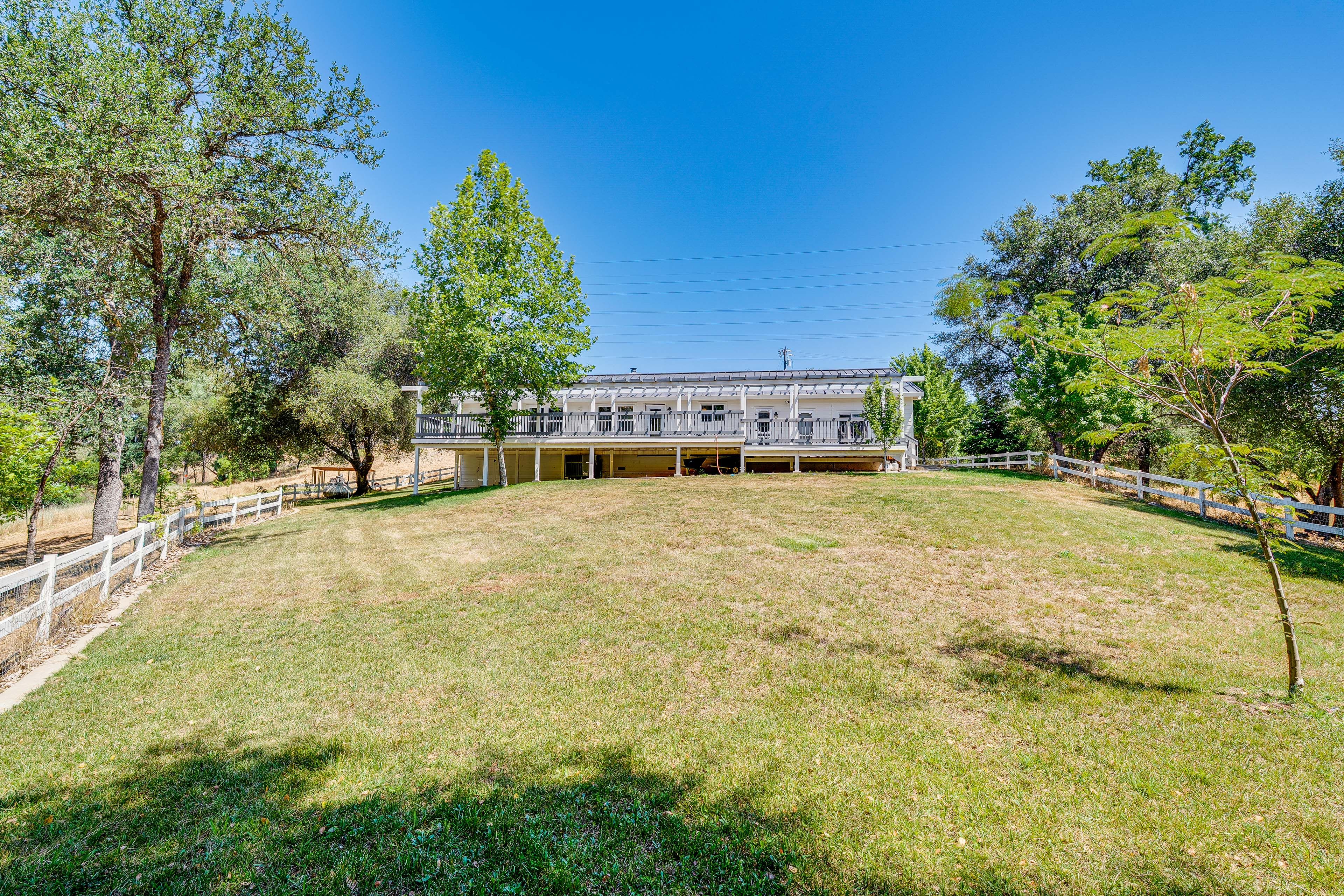 Fenced-In Yard | Spacious Deck w/ Grill