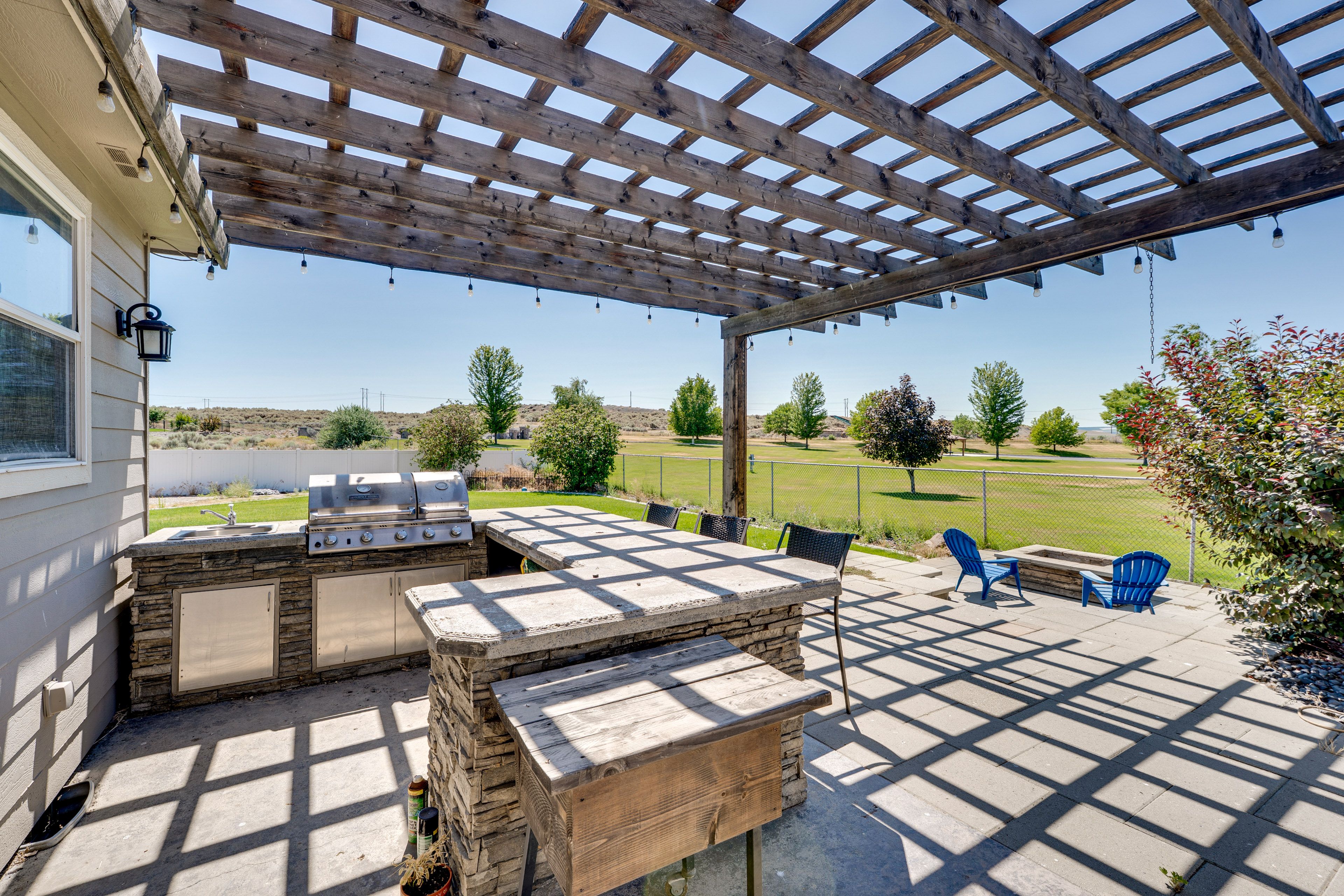 Patio | Outdoor Kitchen | Lake Views
