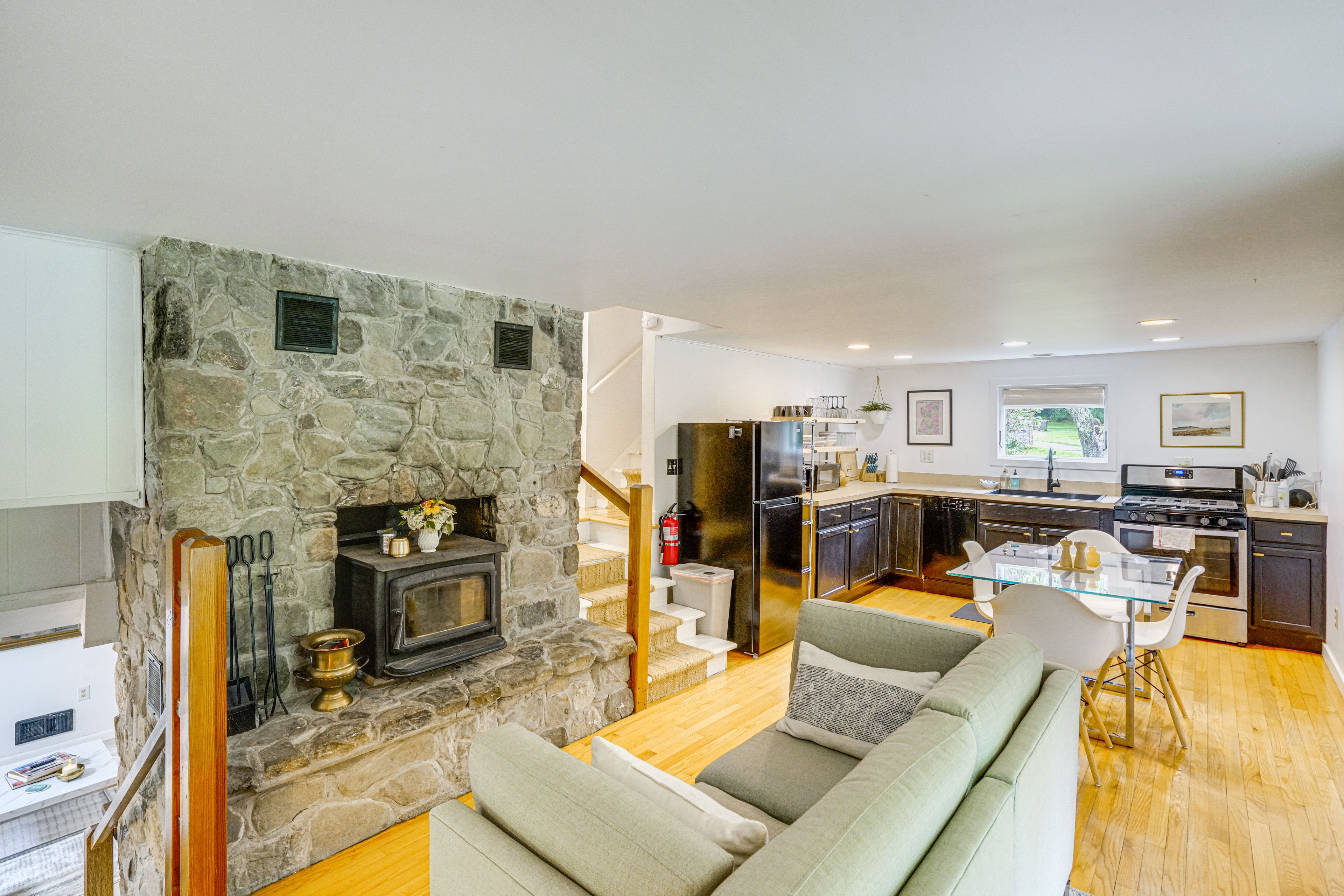 Main-Level Living Room | Full Kitchen