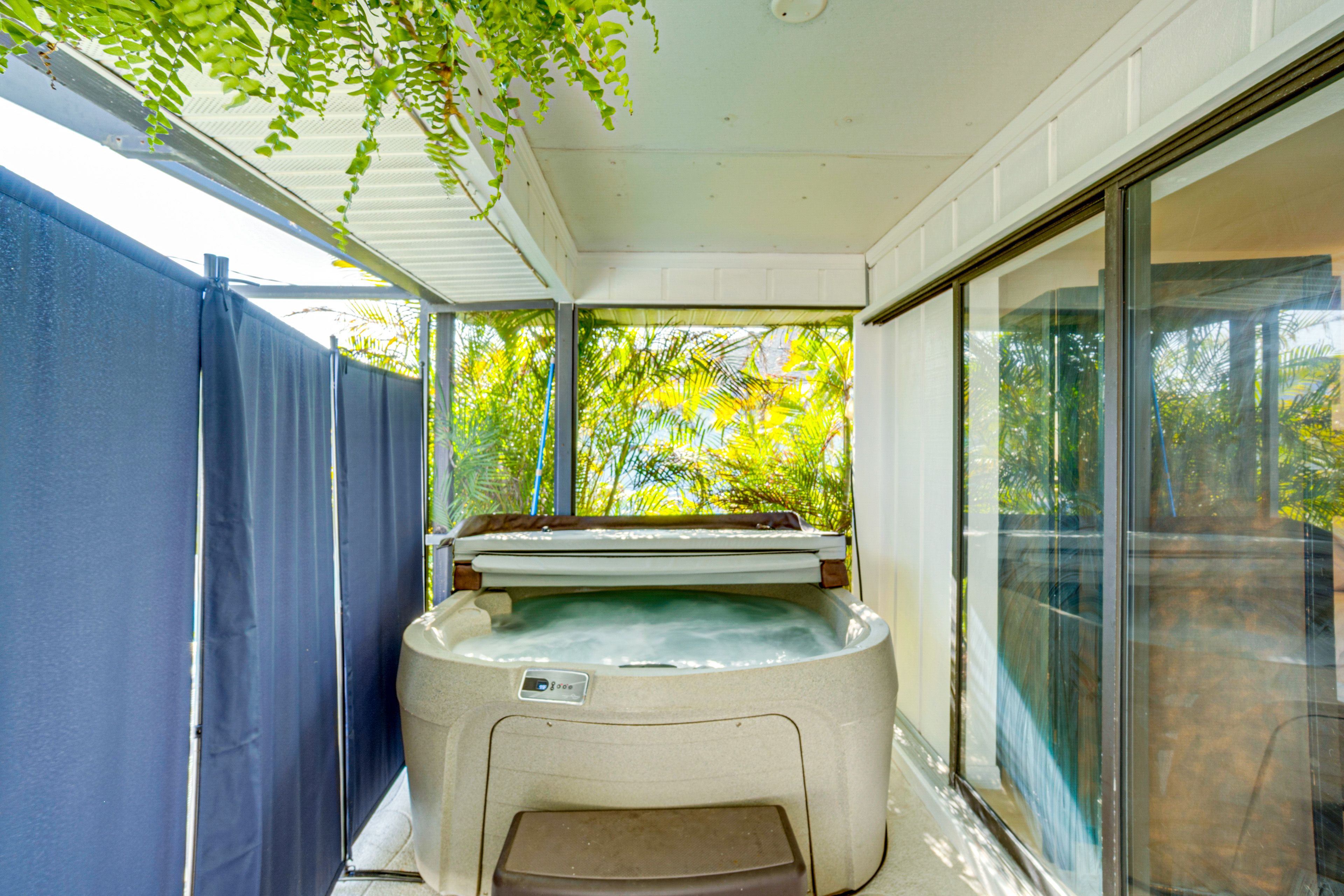 House Exterior | Private Hot Tub (Available Seasonally)