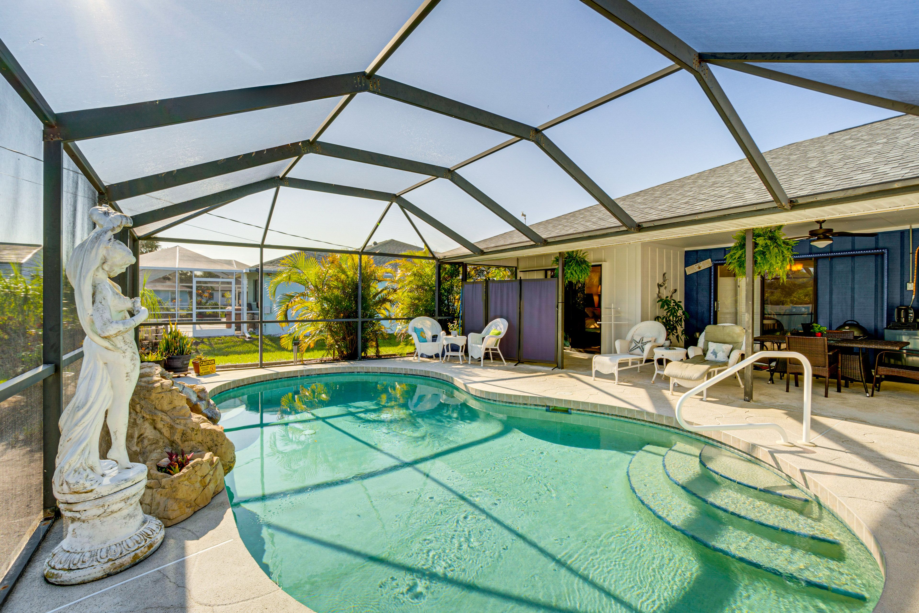Port Charlotte Vacation Rental | 3BR | 2BA | 1 Step to Enter | 1,900 Sq Ft