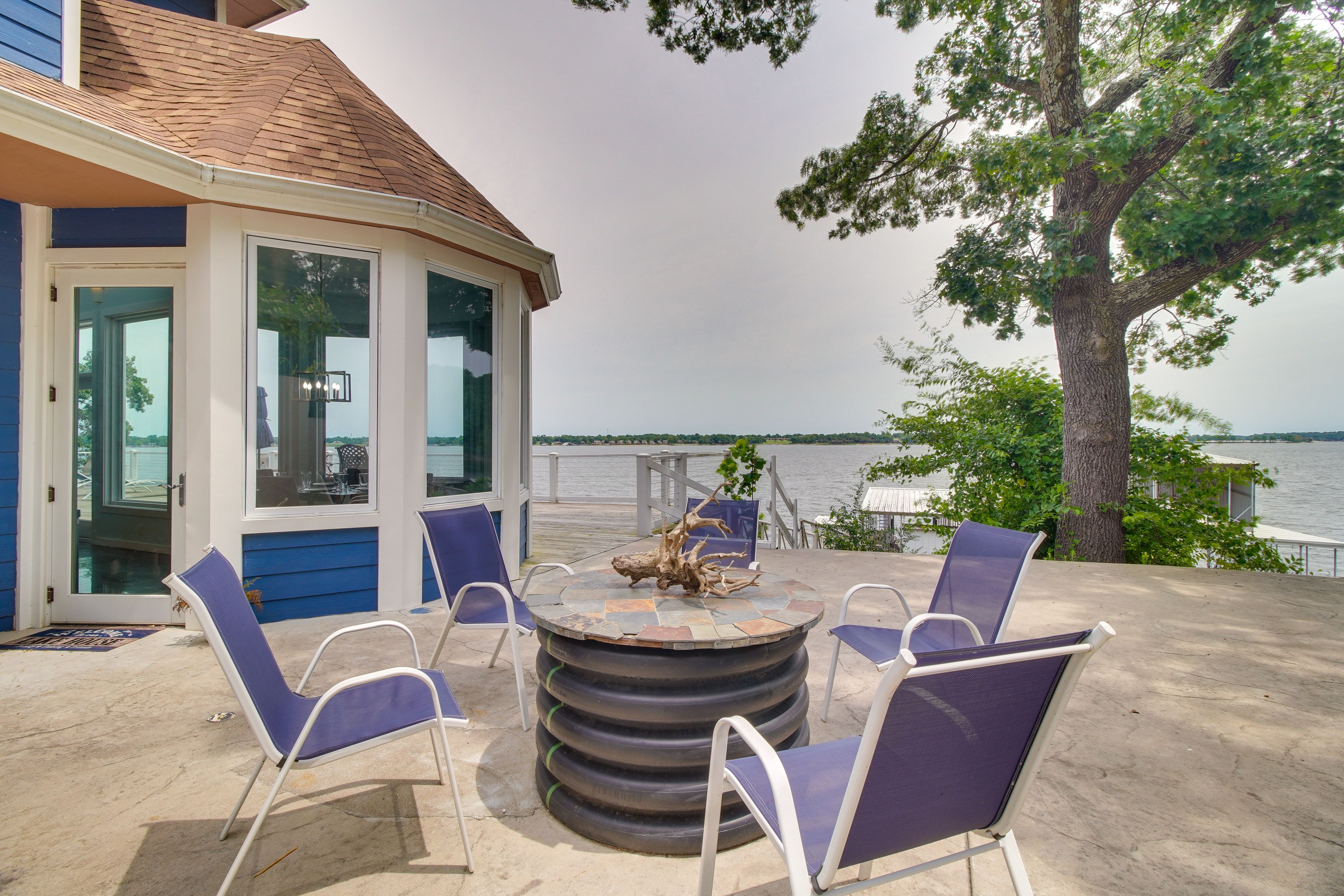 Patio | Seating & Dining | Lake Access | Private Dock