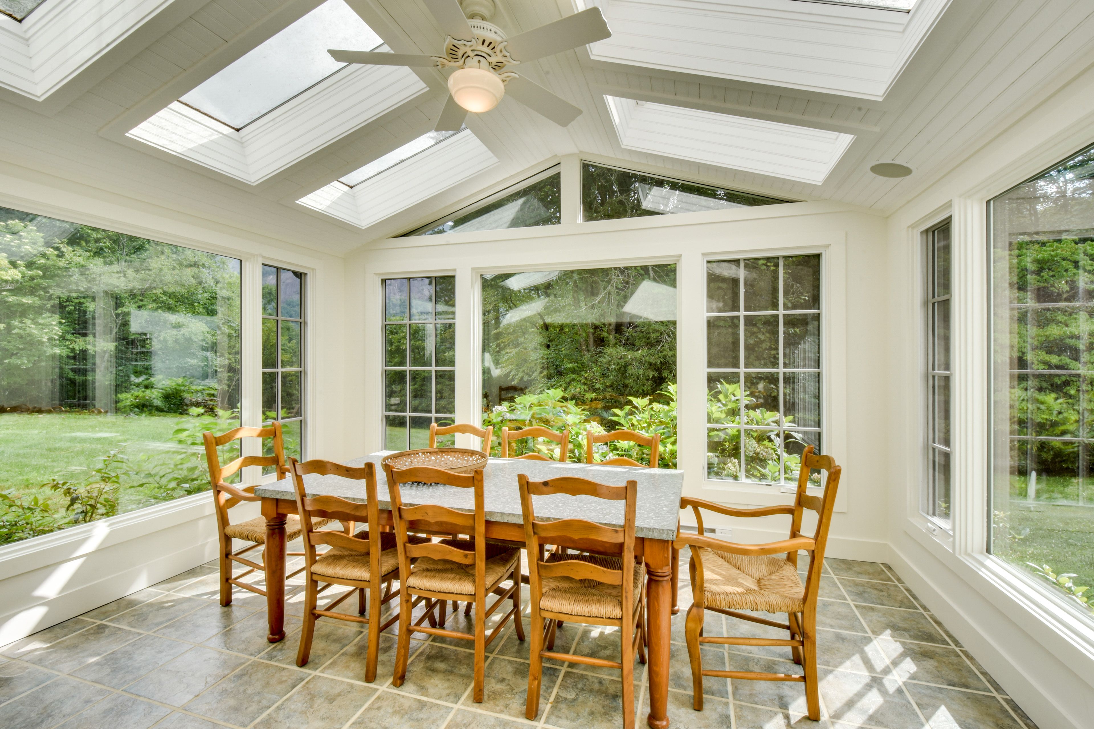 Dining Area | Dishware & Flatware | Central A/C & Heat | 1st Floor