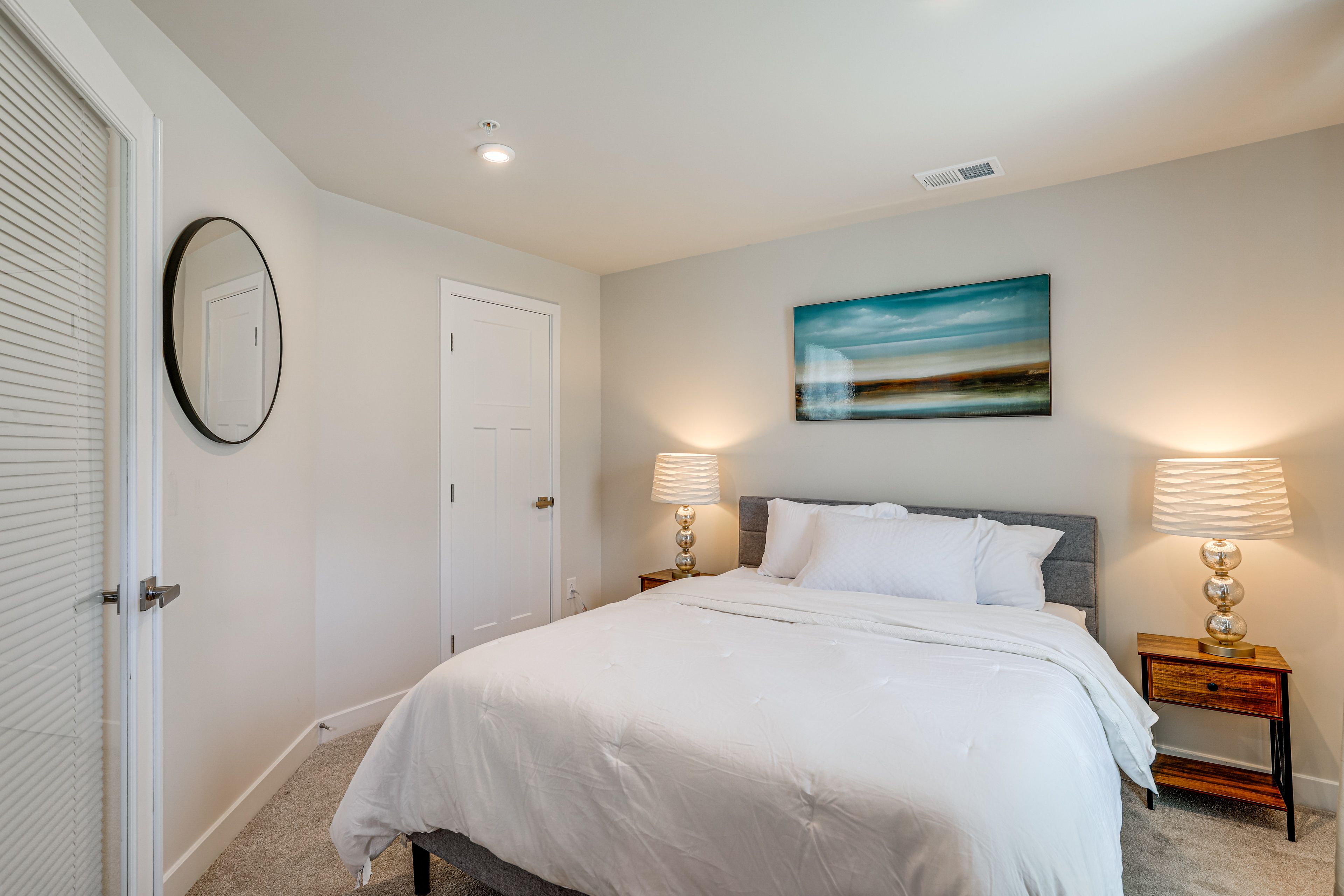 Bedroom 1 | Queen Bed | Linens Provided | Lower Floor