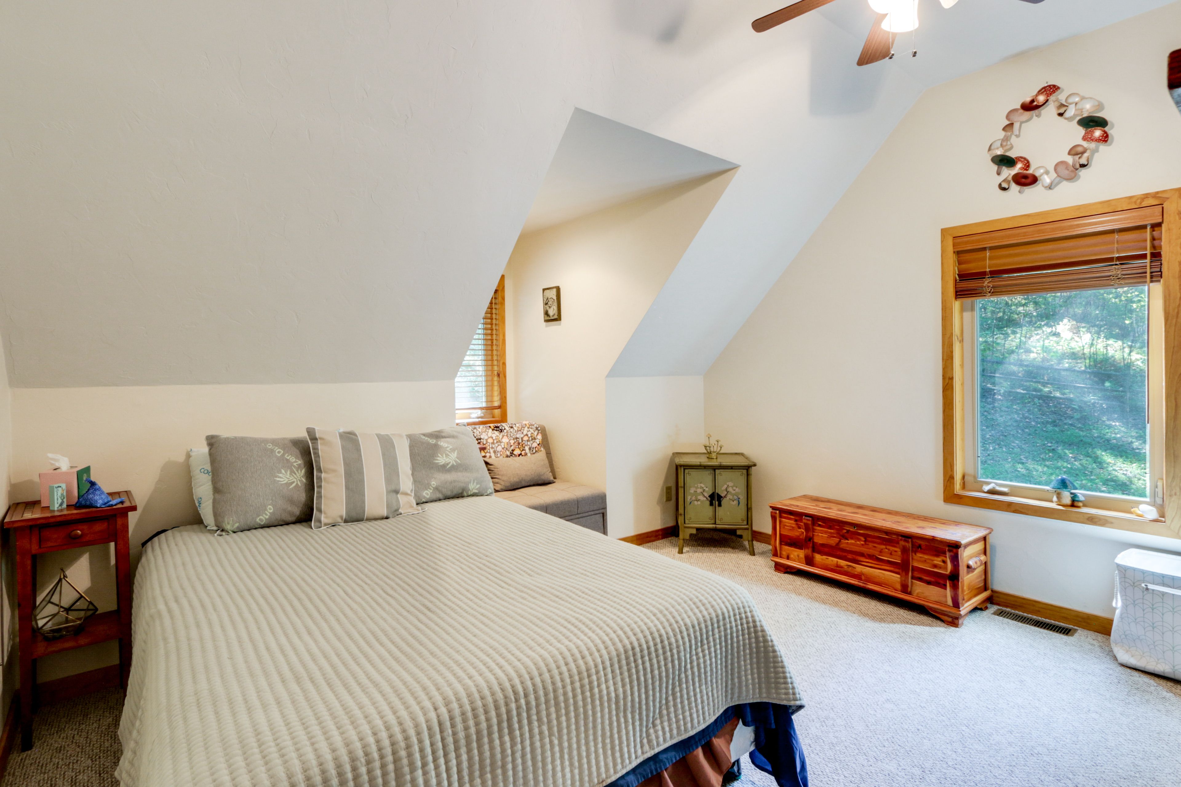 Bedroom 2 | 2nd Floor | Queen Bed | Twin Bunk Bed | Twin Rollaway Bed