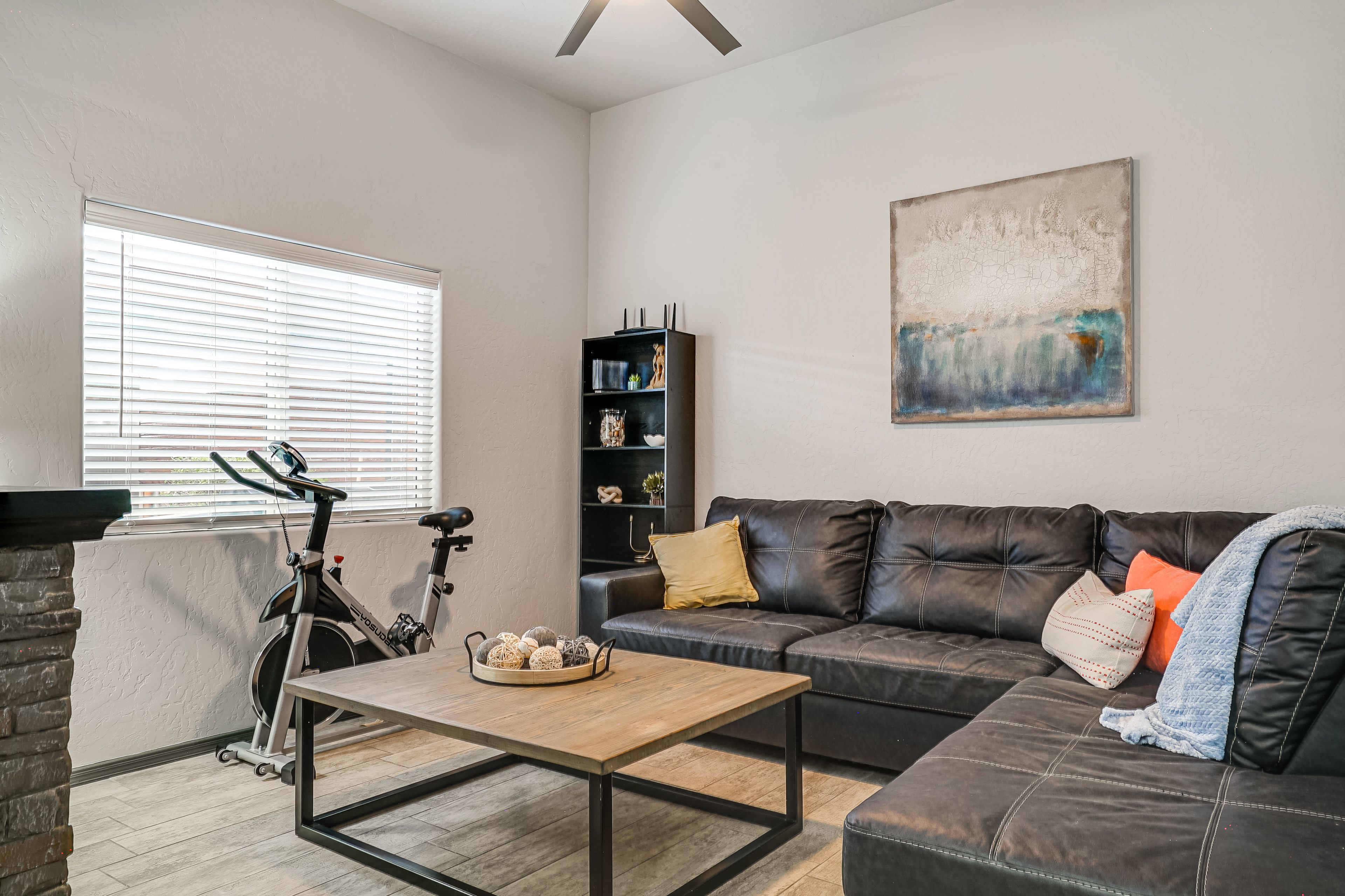 Living Room | Single-Story Apartment | Smart TV | Mini-Split A/C & Heating