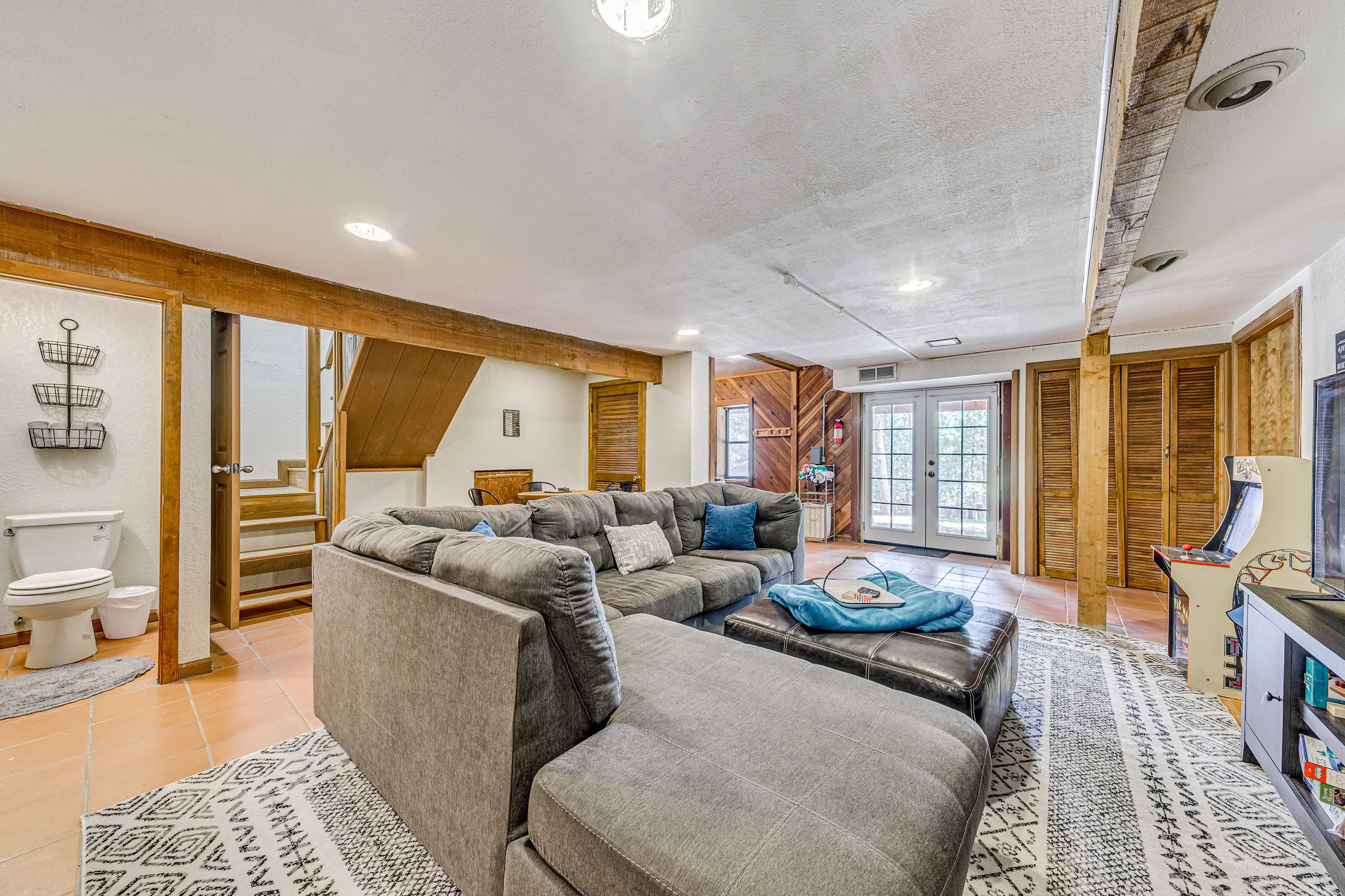 Game Room | Full Sleeper Sofa | Arcade Games | Basement Level