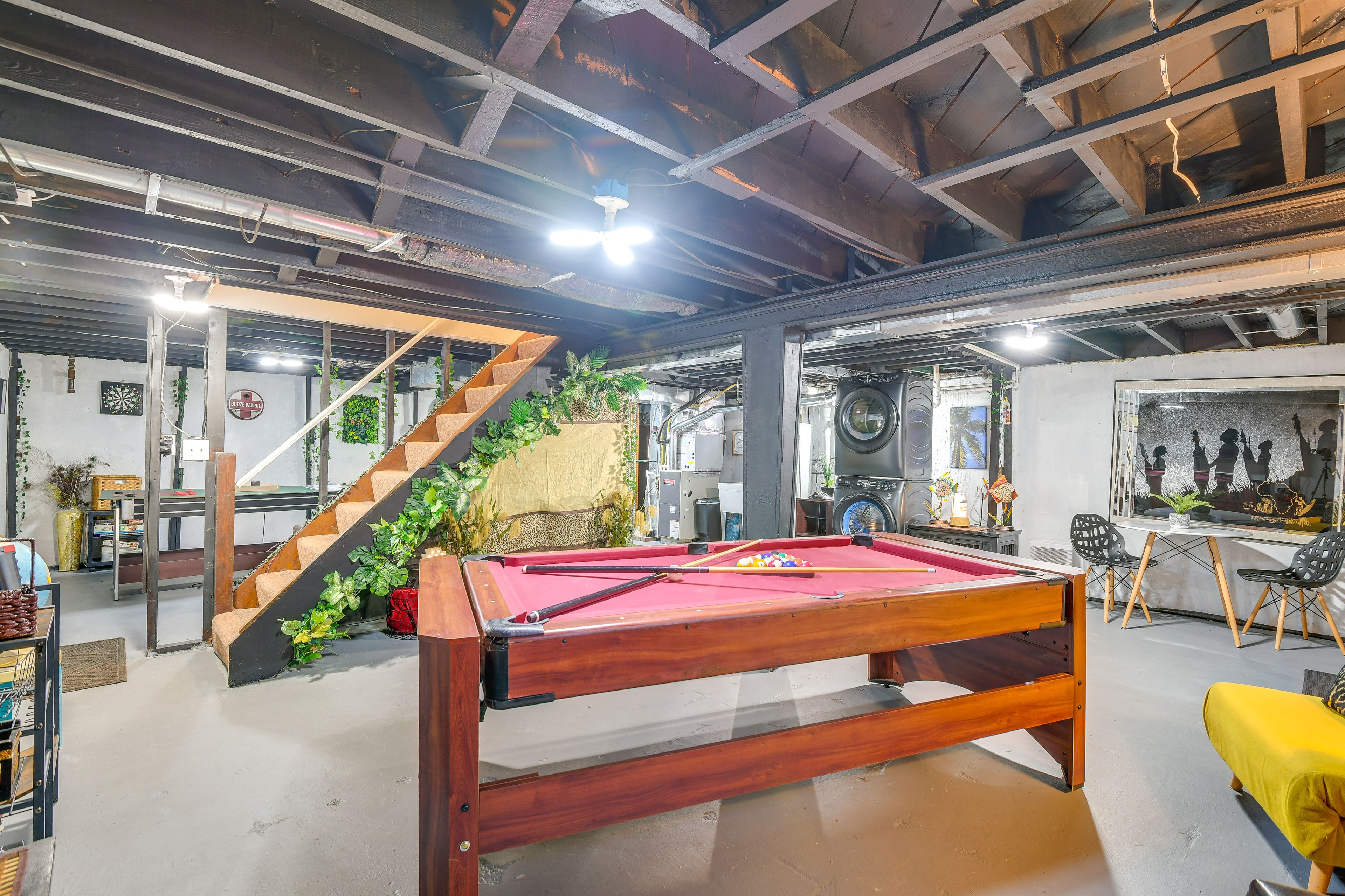 Game Room | Basement | Gaming Tables | Board Games | Washer & Dryer