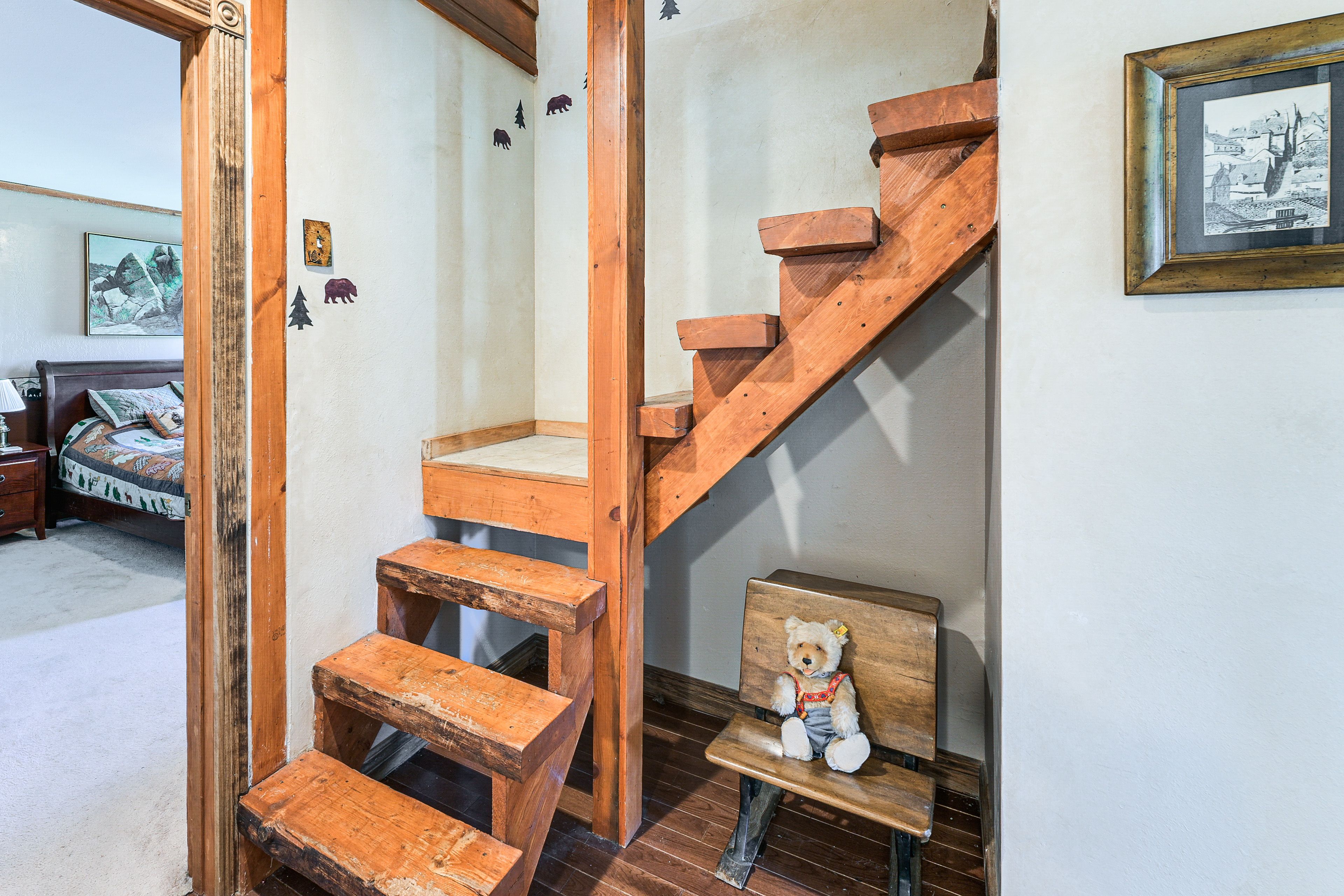 Narrow Staircase to Access 2nd Floor