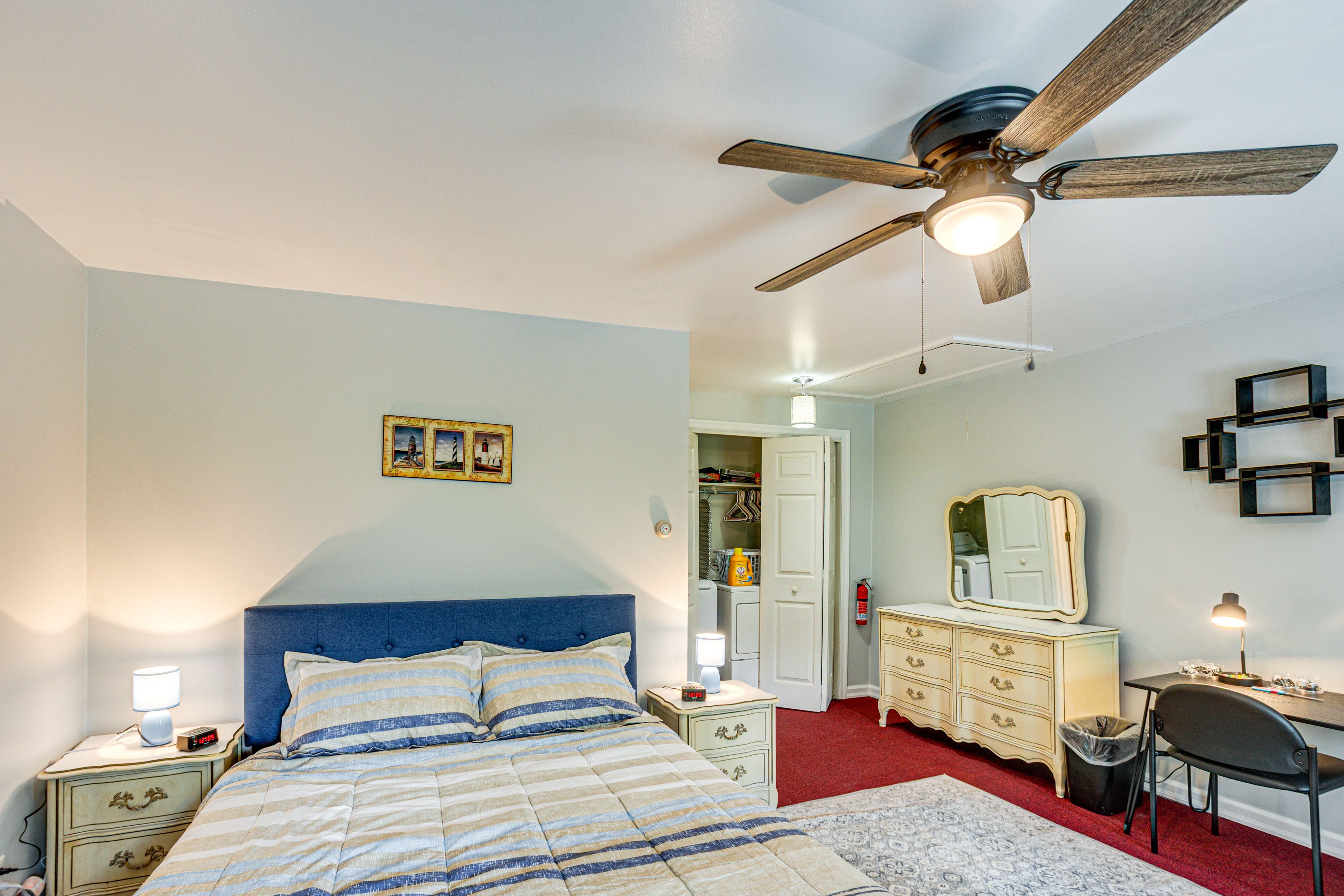 Bedroom | Free WiFi | Workspace | In-Unit Laundry