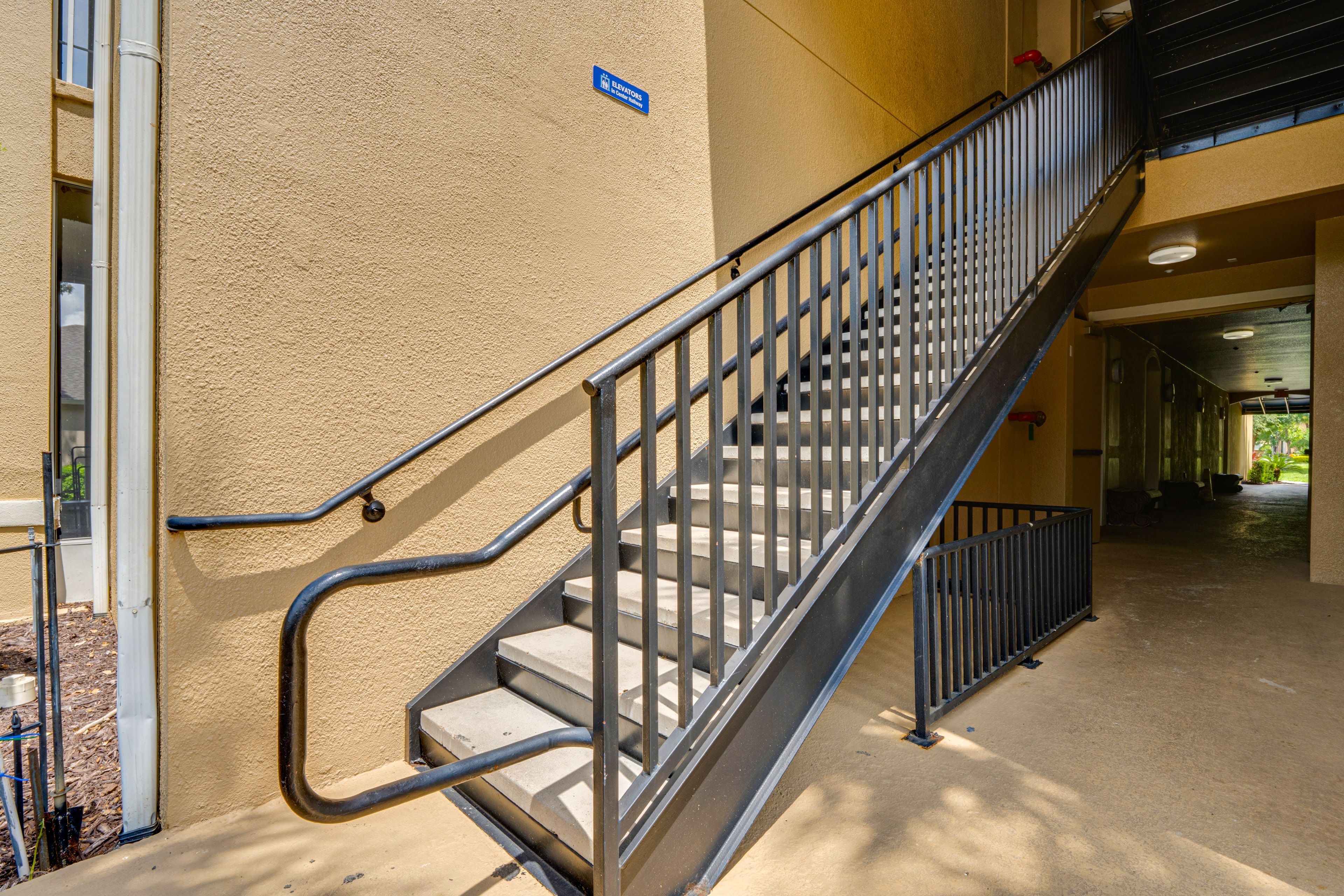 Stairs to Access Condo on 3rd Floor
