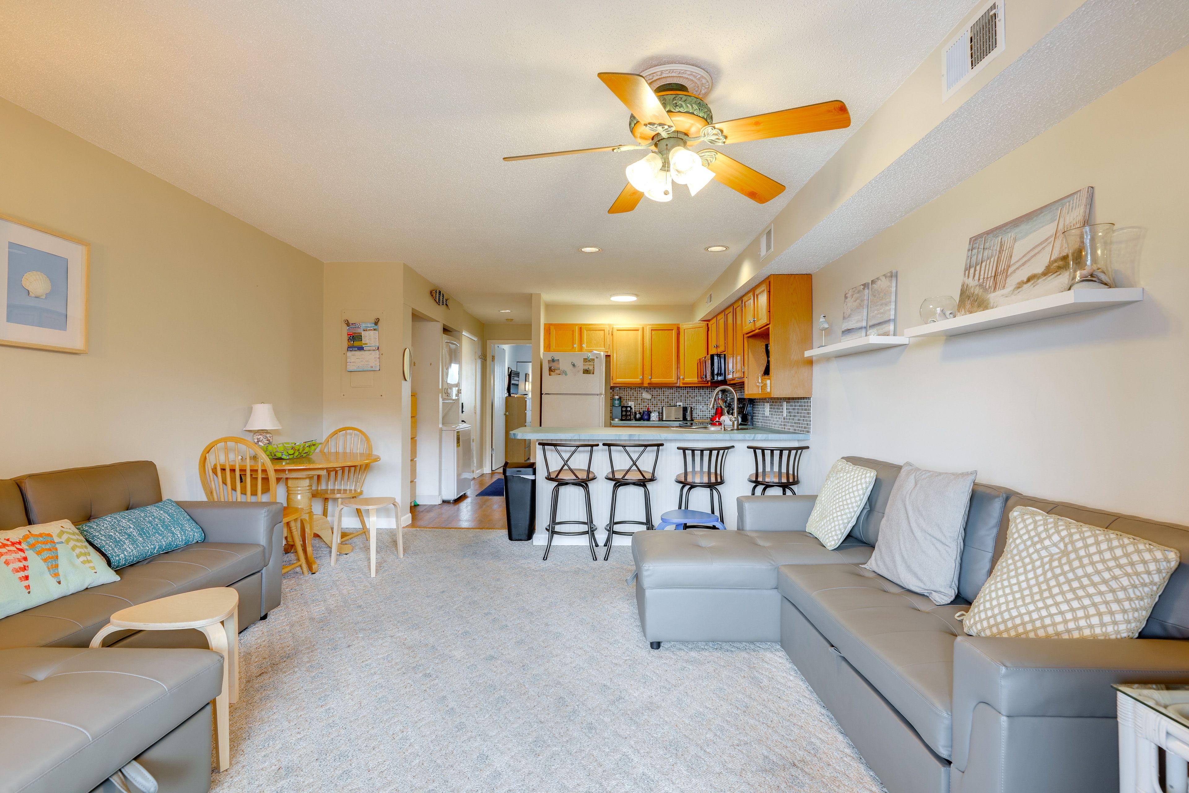 Living Room | 2 Full Sleeper Sofas | Central A/C & Heat