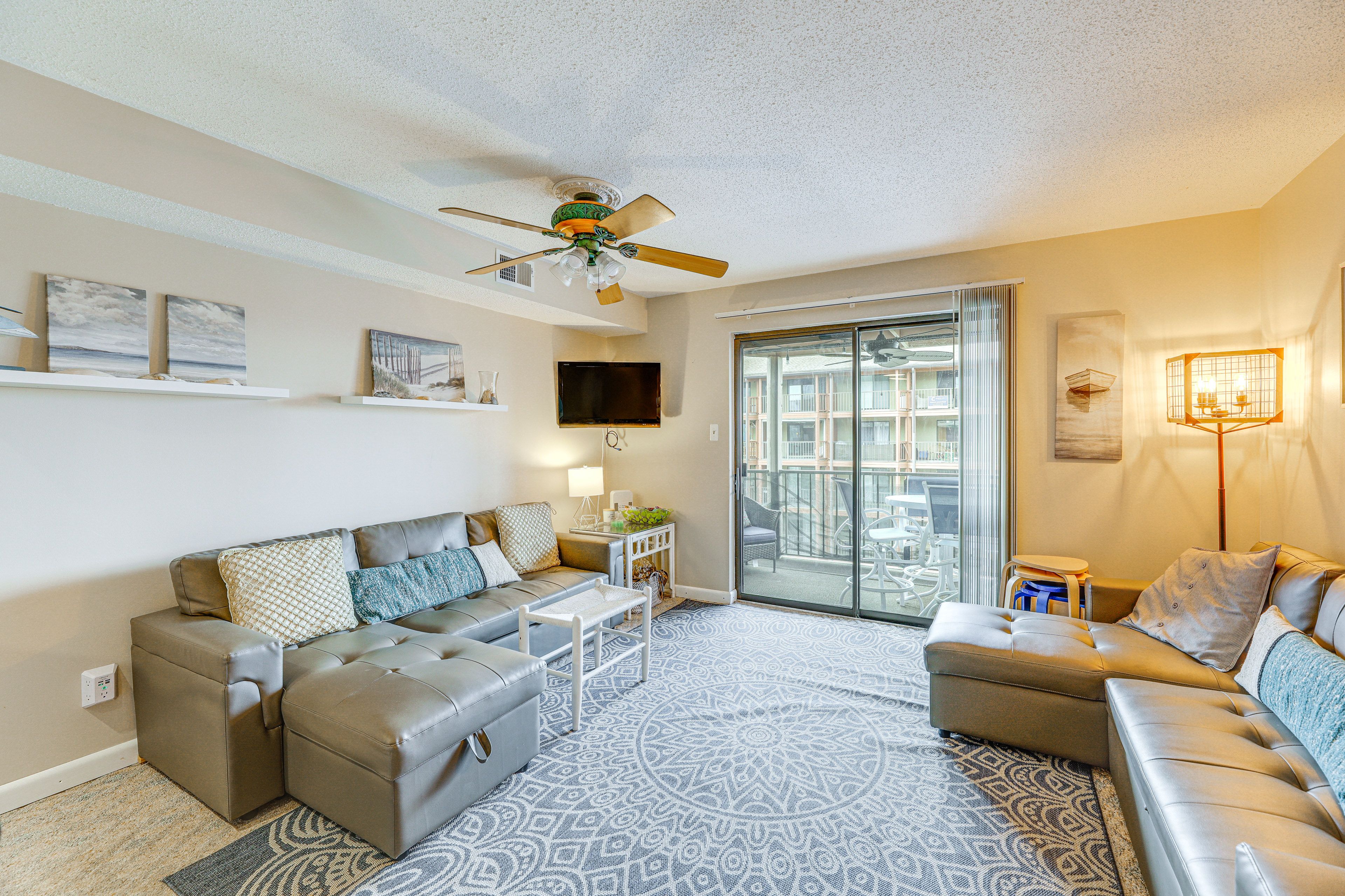 Living Room | 2 Full Sleeper Sofas | Central A/C & Heat