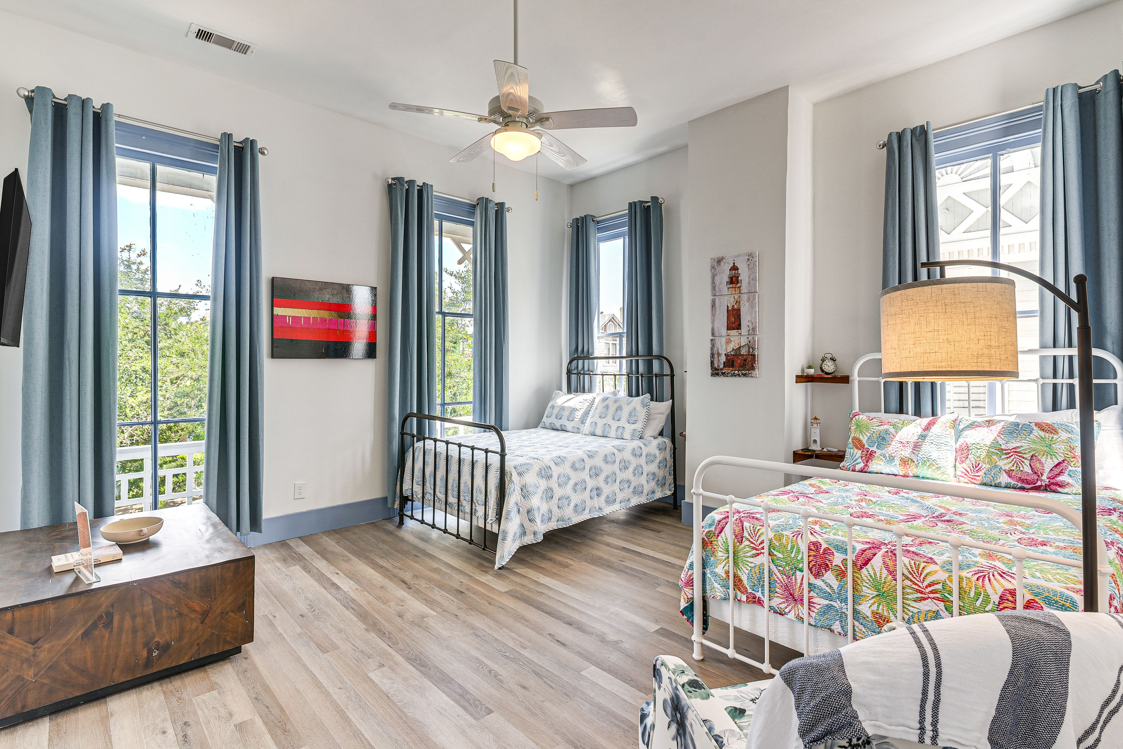Bedroom | 2 Full Beds | Smart TV | Linens Provided