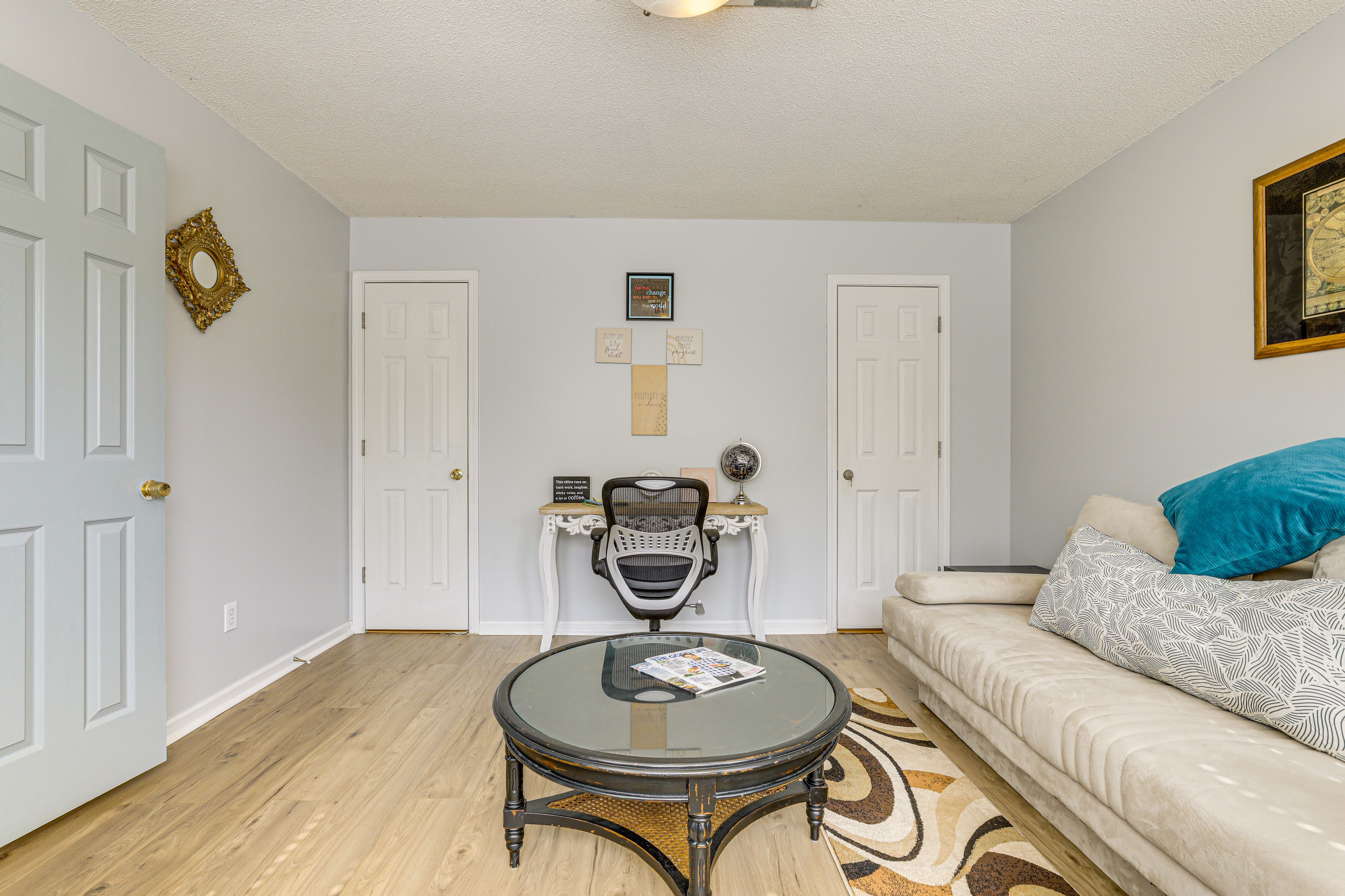 Bedroom 1 (Office) | 1st Floor | Full Sleeper Sofa | Laptop-Friendly Workspace
