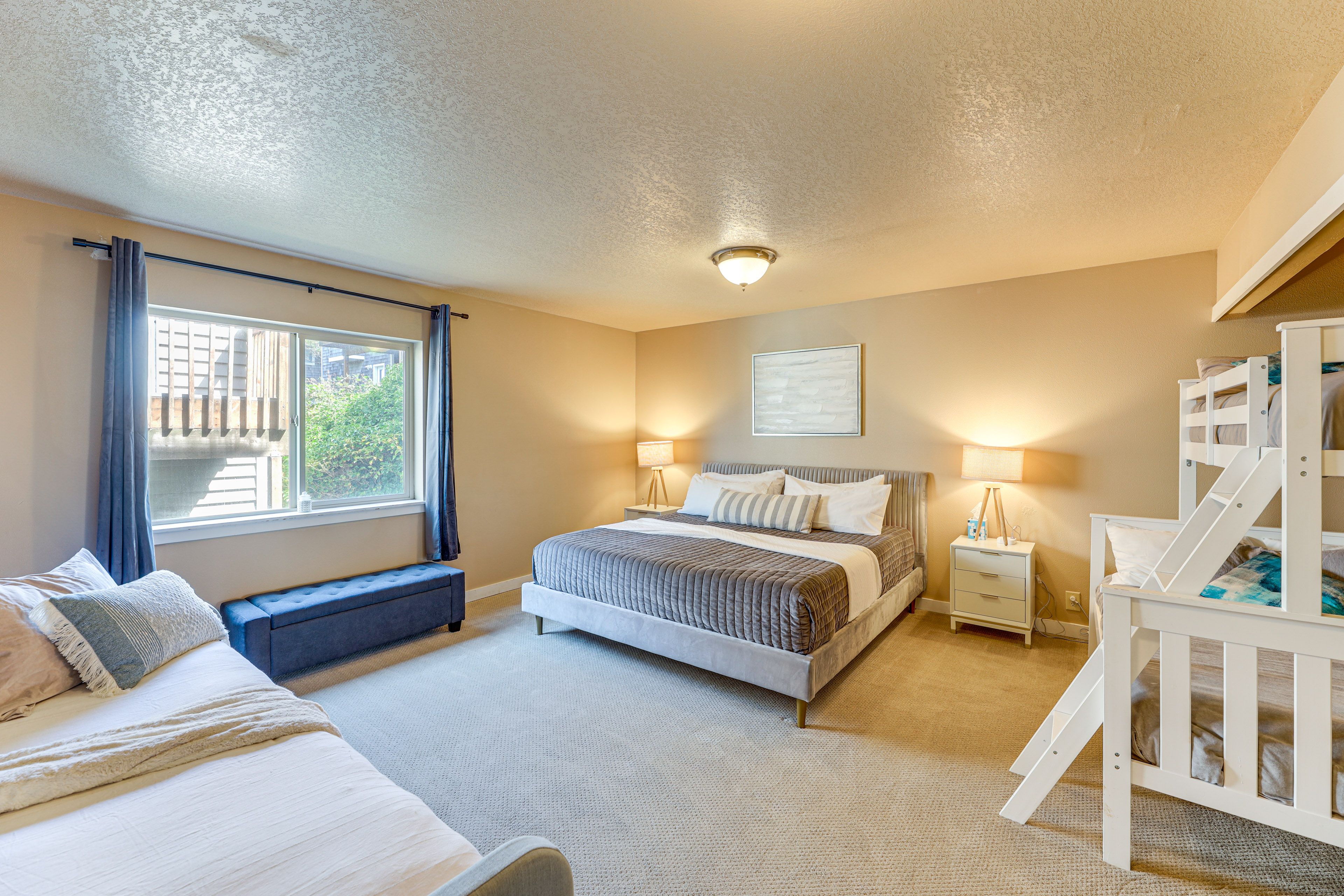 Bedroom 3 | 1st Floor | King Bed | Twin/Full Bunk Bed