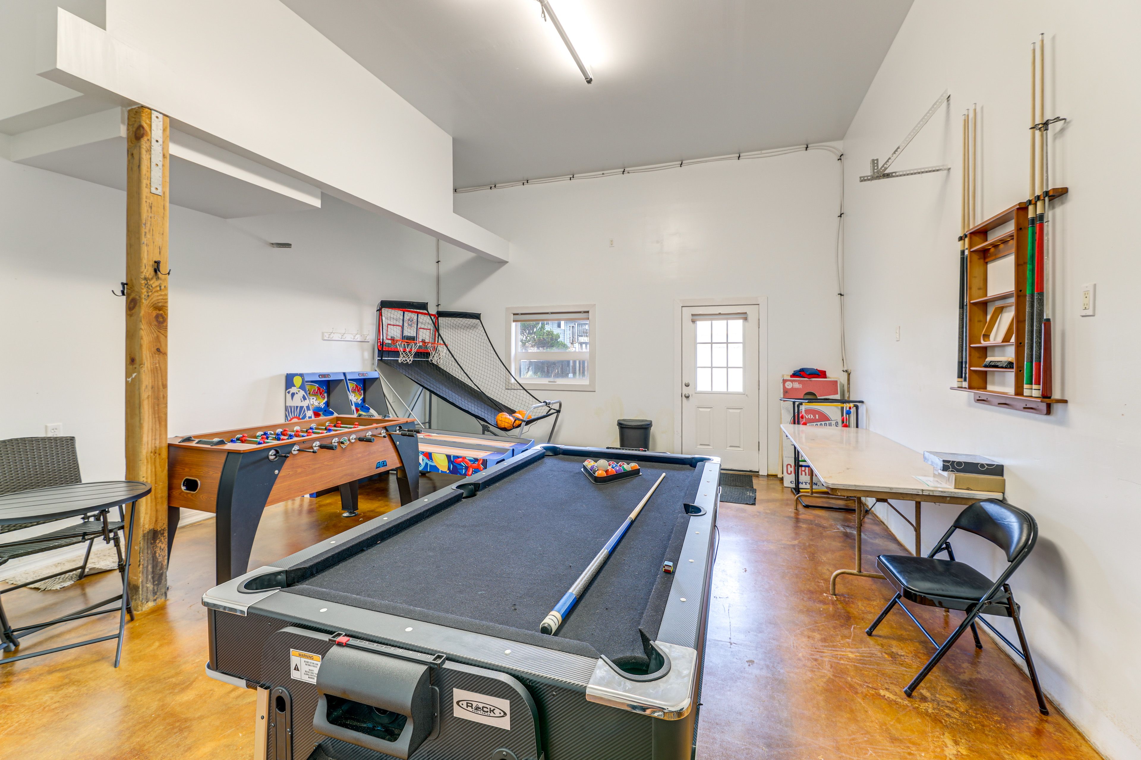 Game Room | Basement Level | Pool Table | Foosball Table