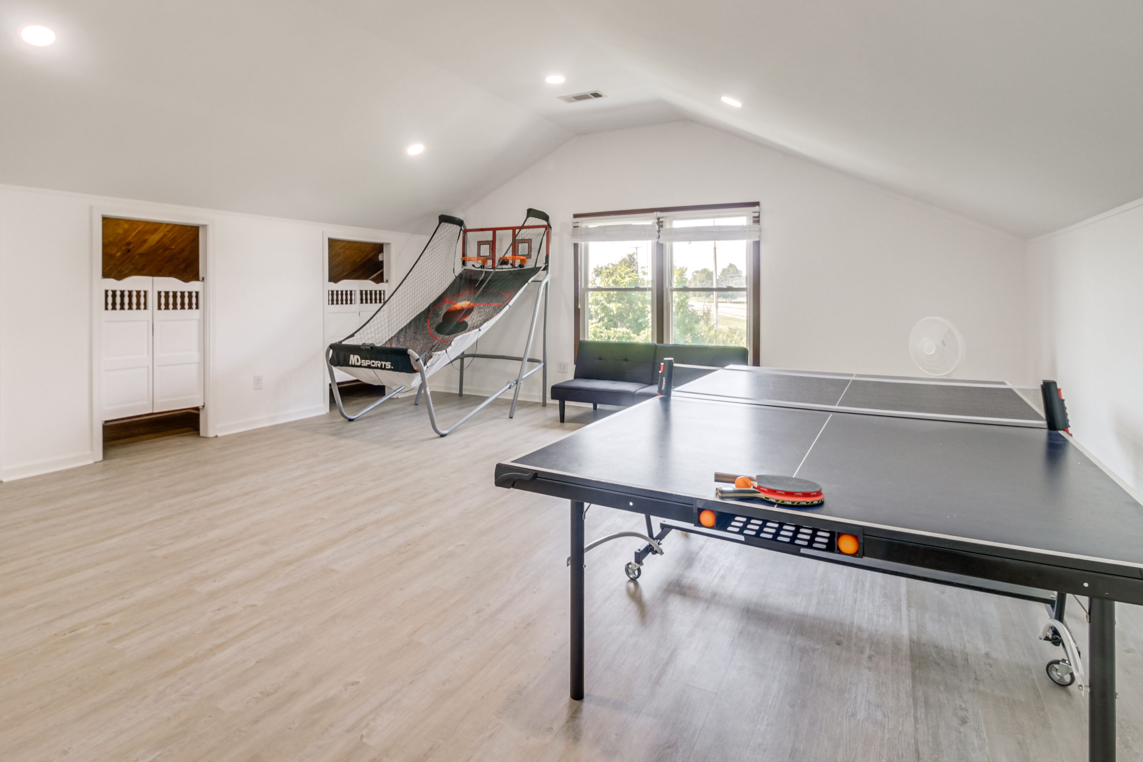 Game Room | Futon | Foosball Table | Basketball Arcade Game | 2nd Floor