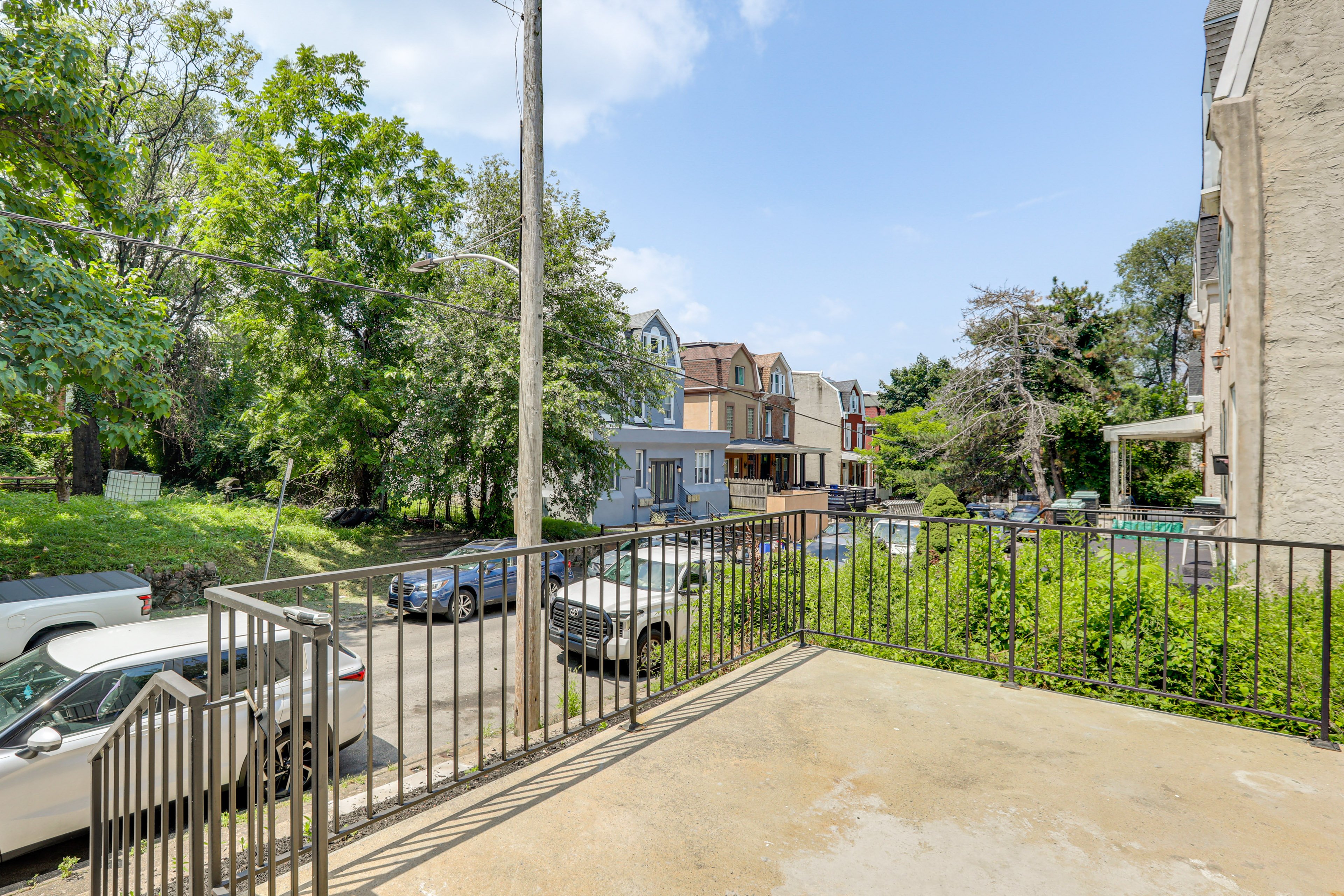 Property Exterior | Private Patio | 3-Story Townhome w/ Finished Basement