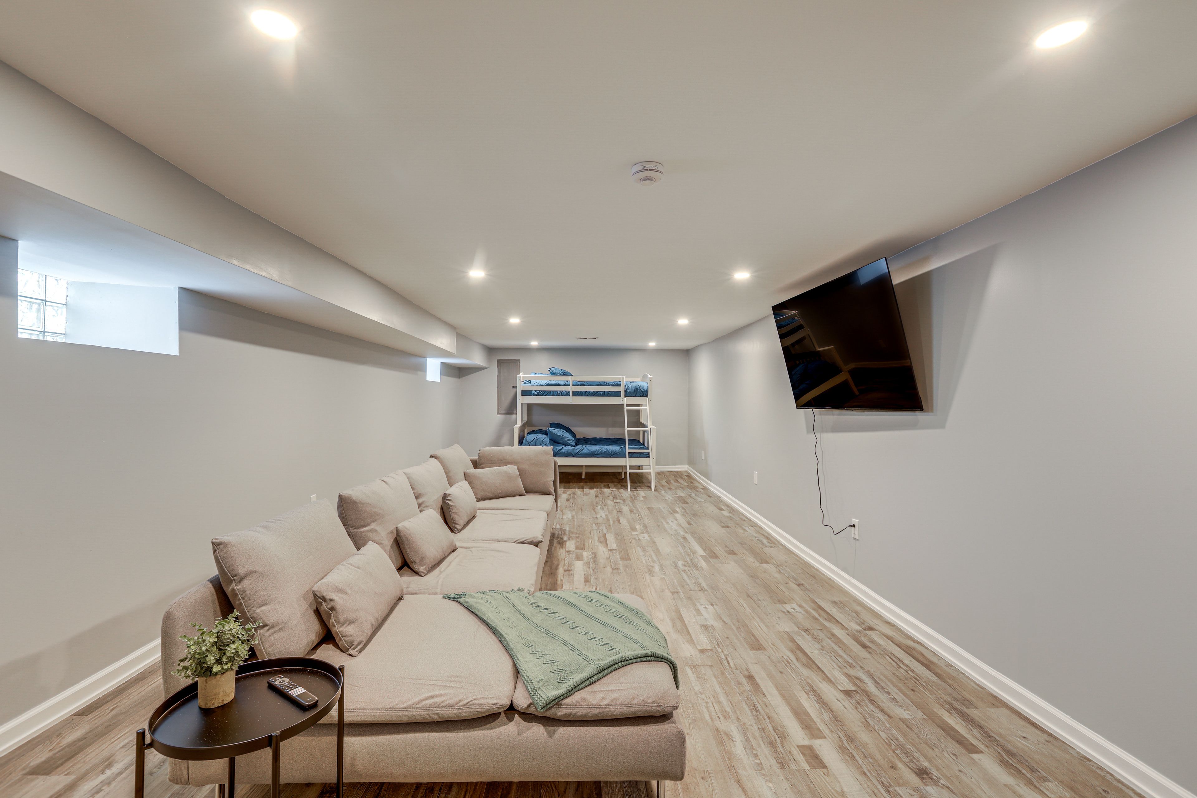 Finished Basement | Twin/Full Bunk Bed | Smart TV