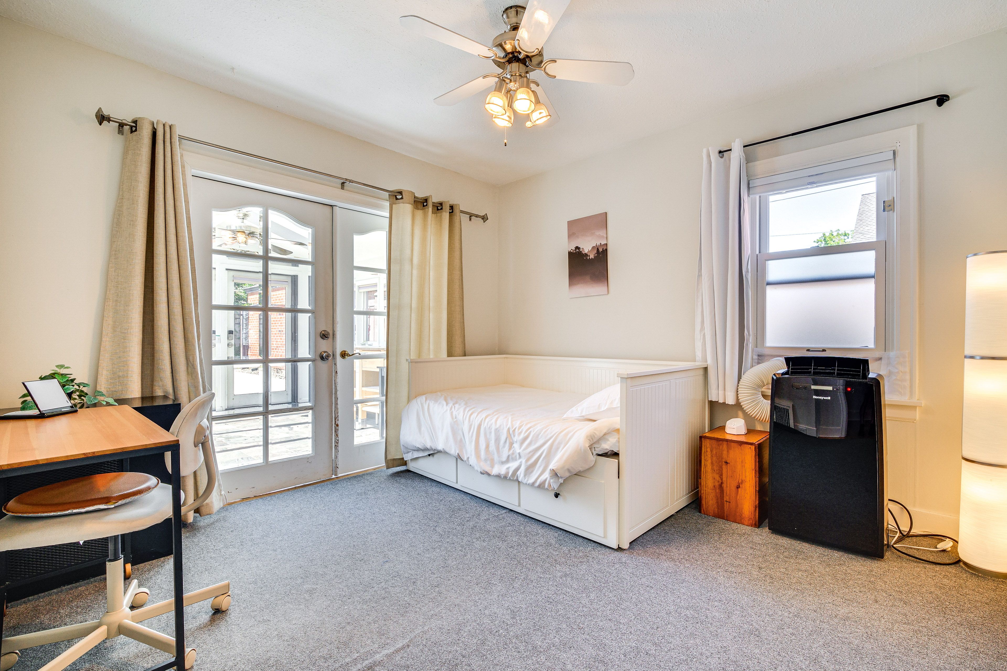Bedroom 3 | 1st Floor | Twin Daybed | Laptop-Friendly Workspace