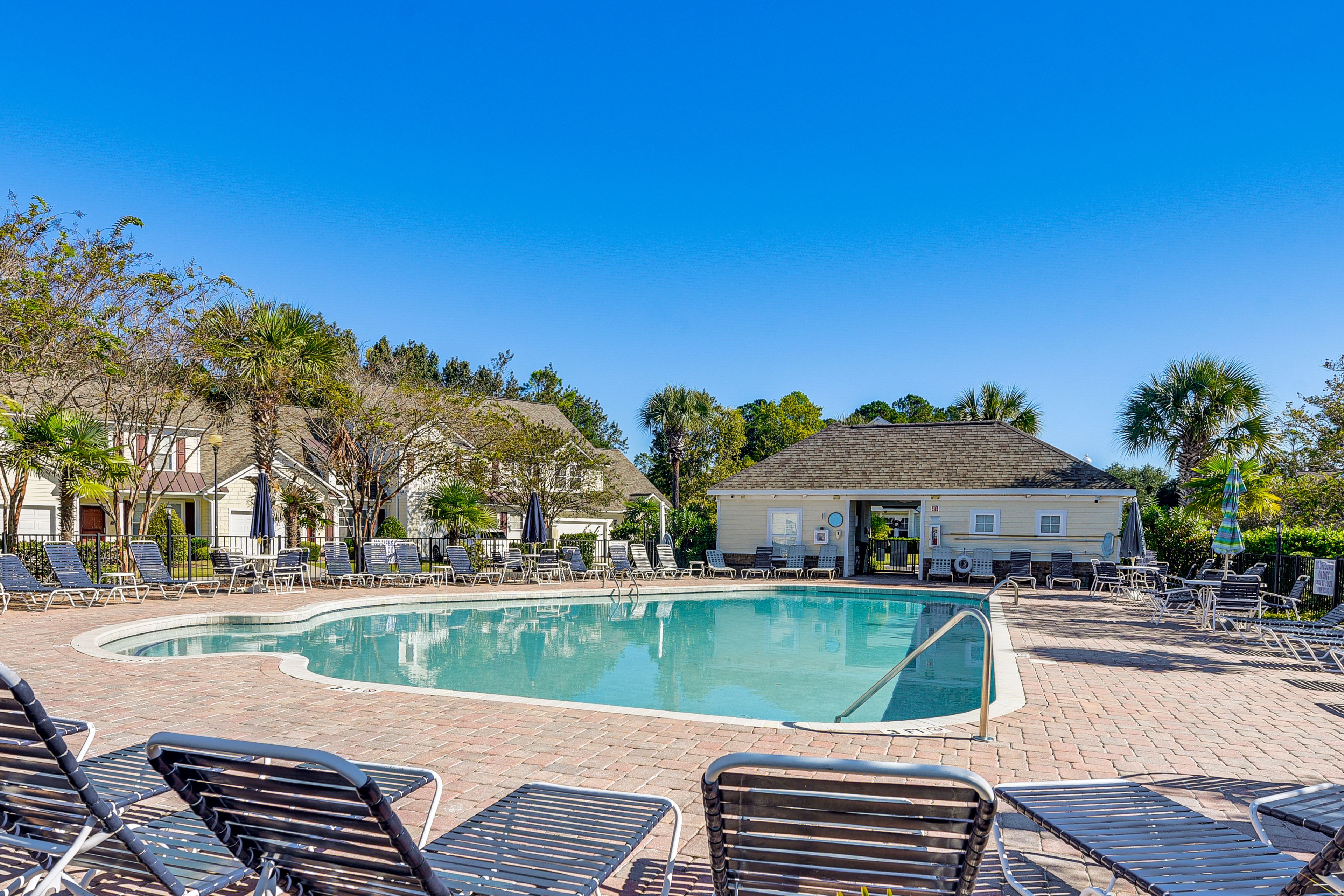 Community Amenities | Outdoor Pool | Beach Shuttle Access On-Site