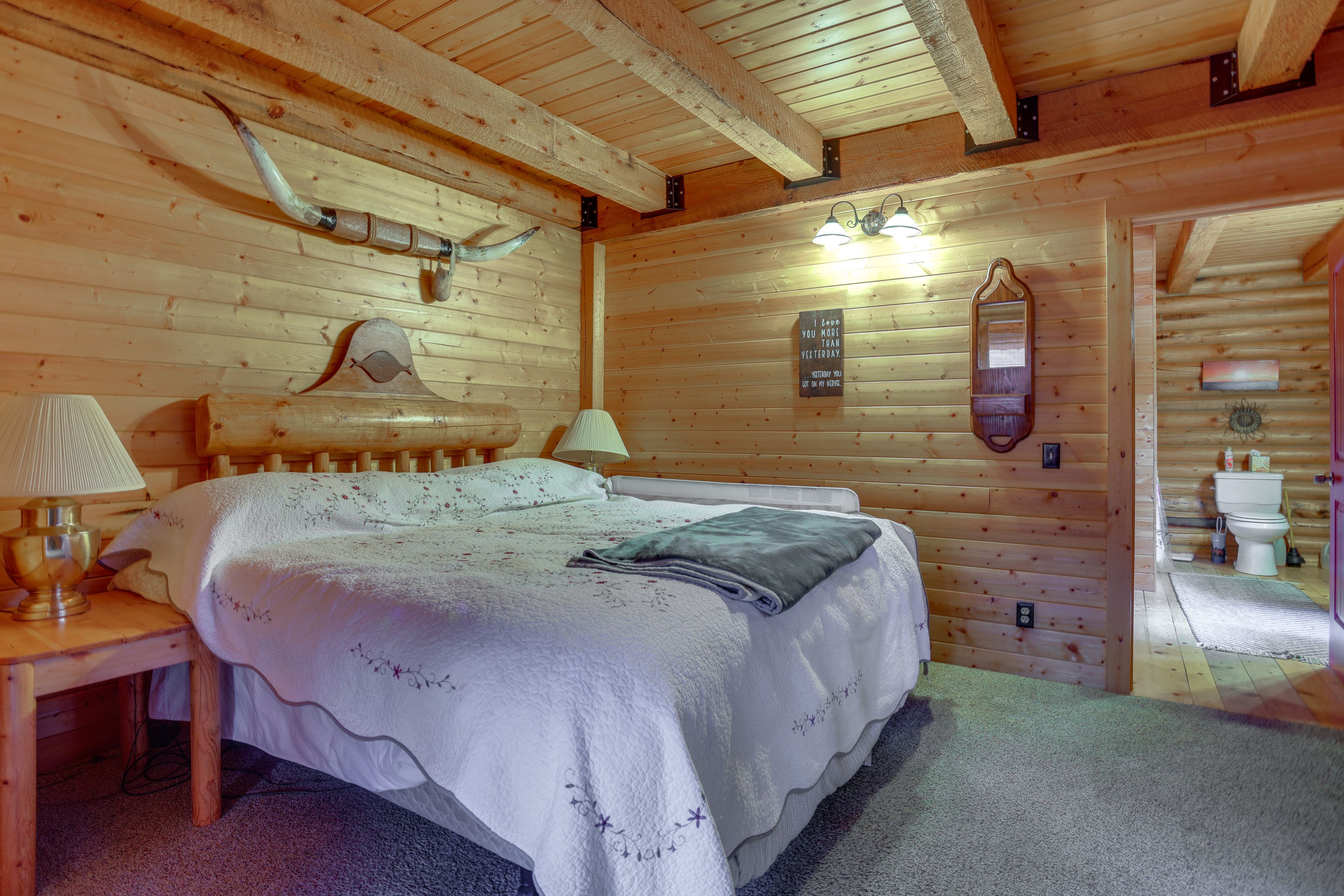 Bedroom 1 | 1st Floor | King Bed | Twin Bunk Bed | Linens Provided