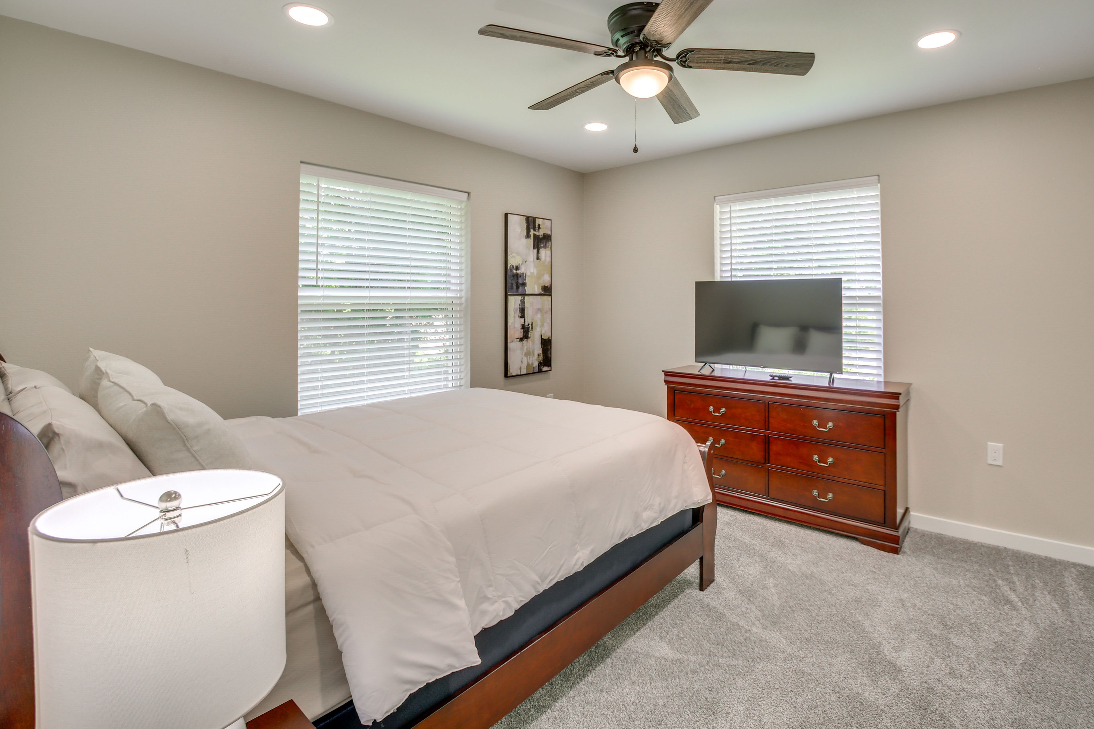 Bedroom 1 | King Bed | Linens Provided | Smart TV