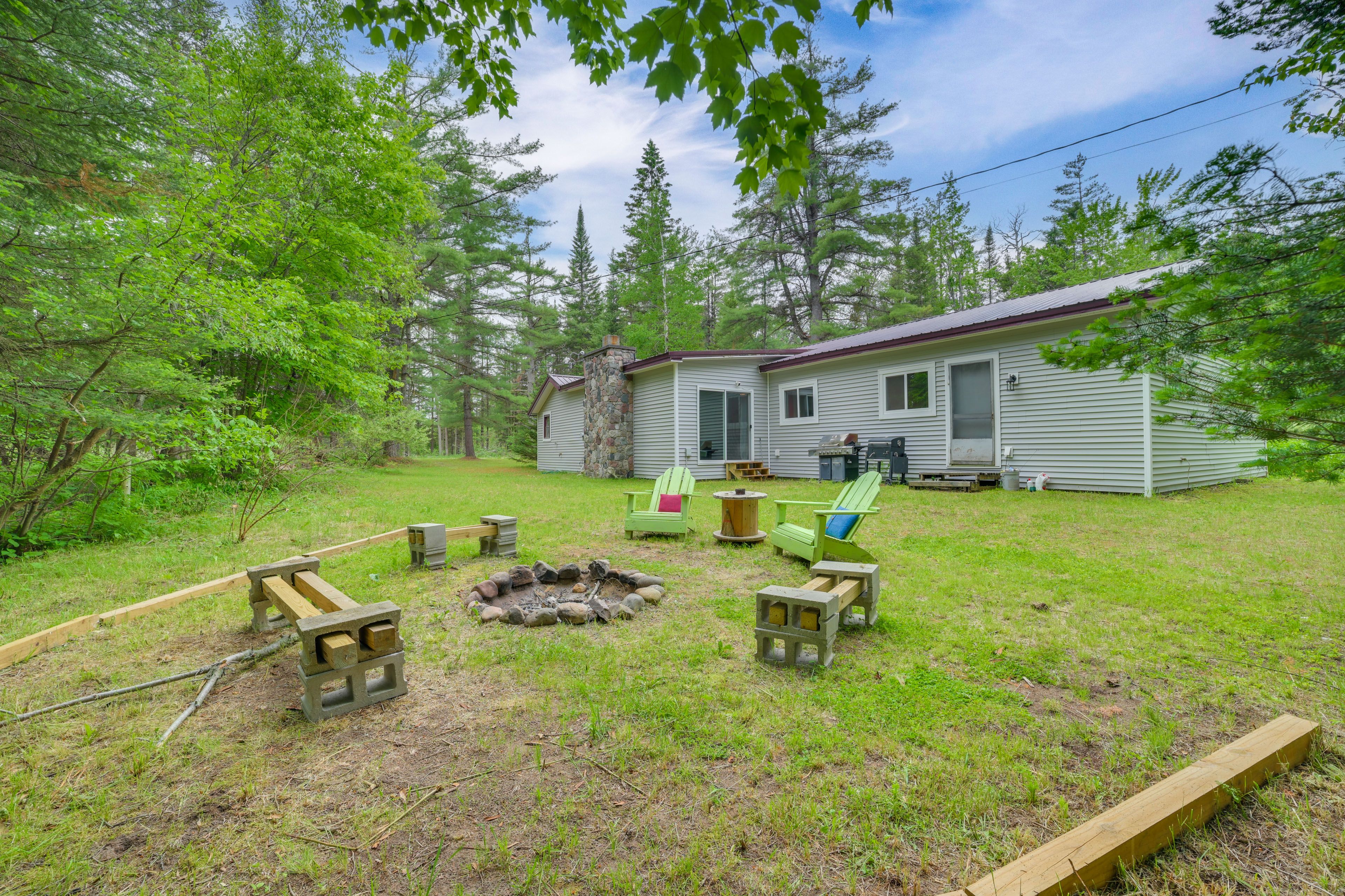 Backyard | Wood-Burning Fire Pit | Hiking & ATV Trails On-Site