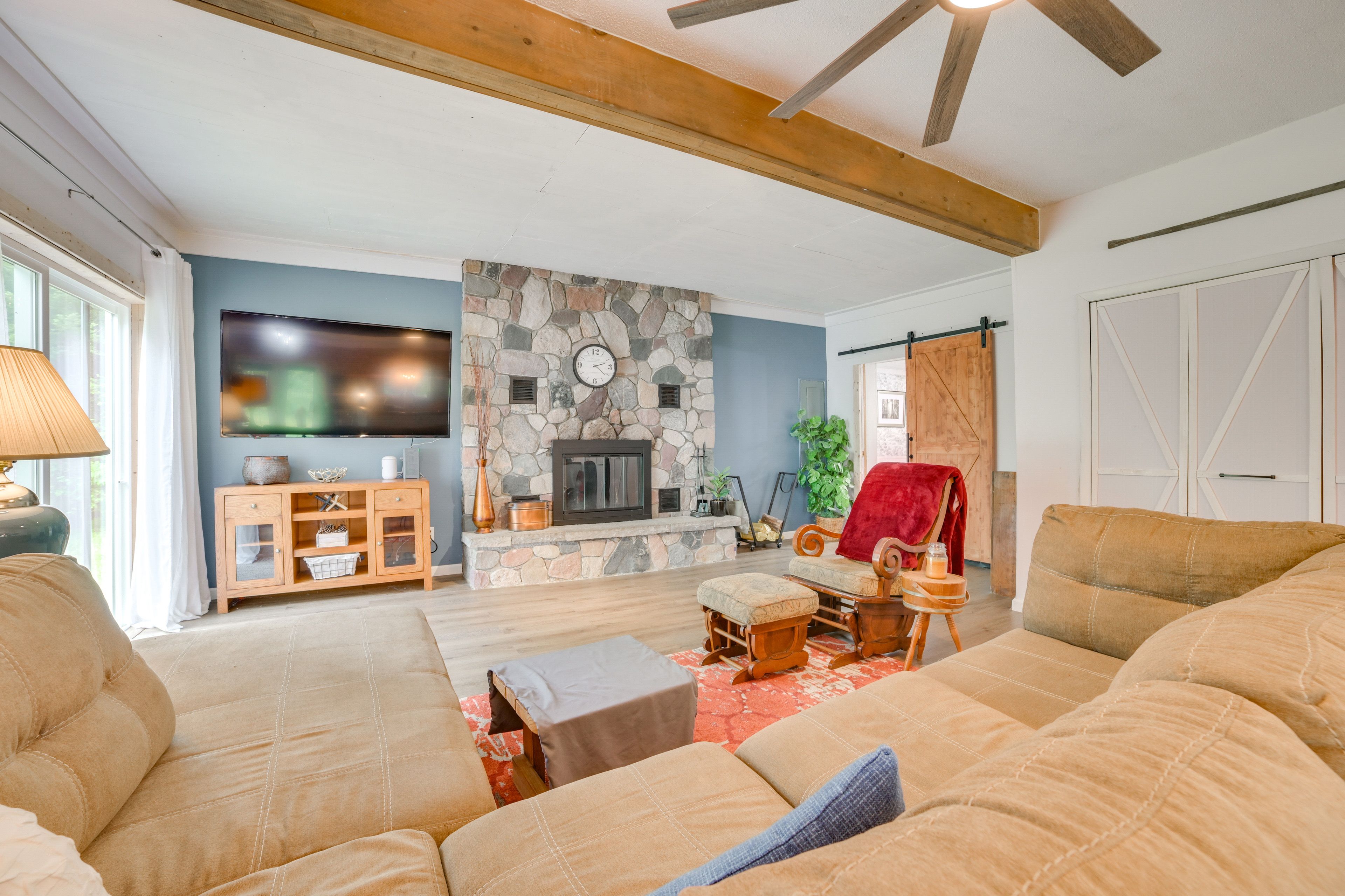 Onaway Vacation Rental | 4BR | 1BA | 2,000 Sq Ft | 3 Steps Required