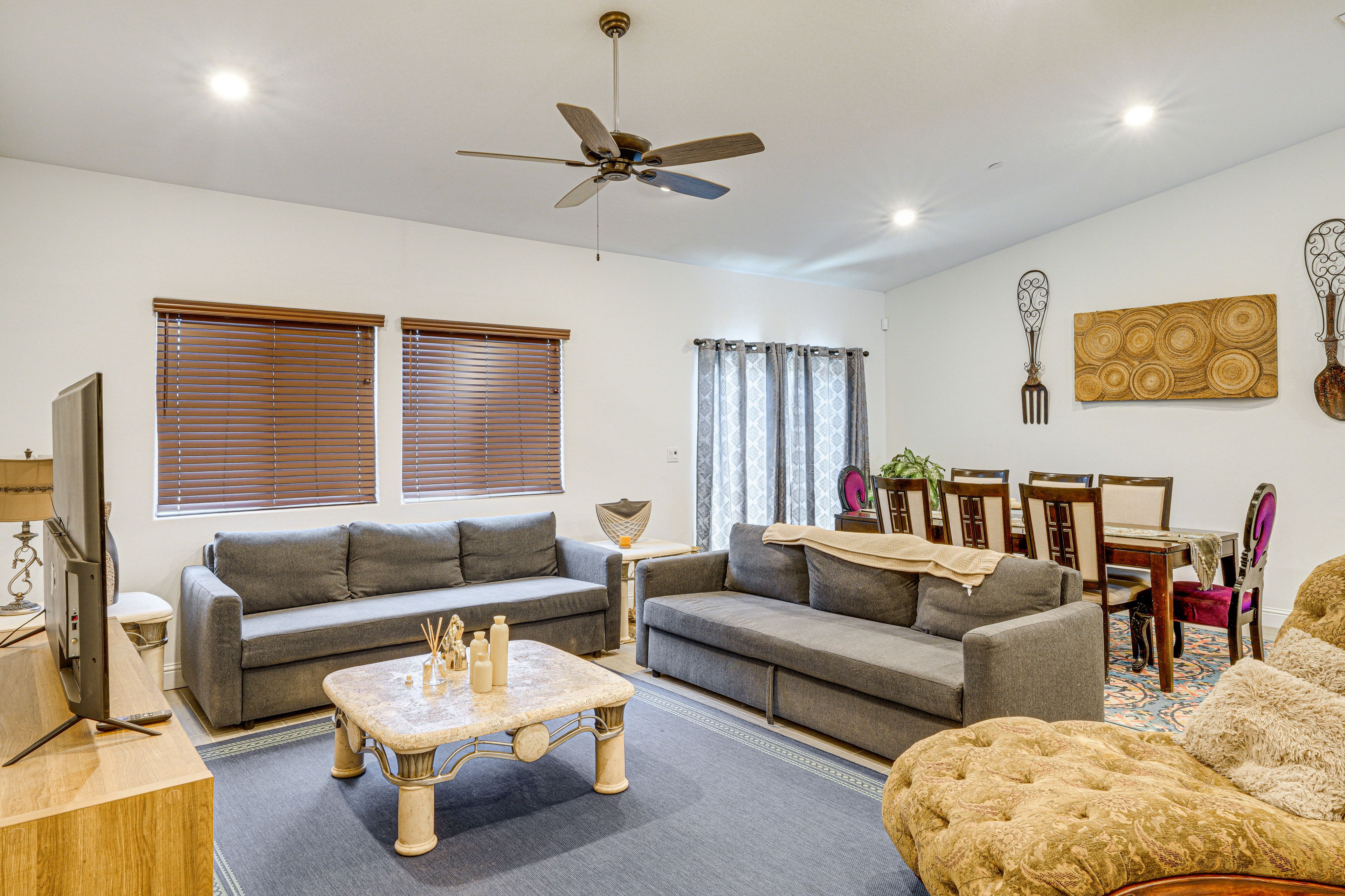 Living Room | 2 Queen Sleeper Sofas | Smart TV