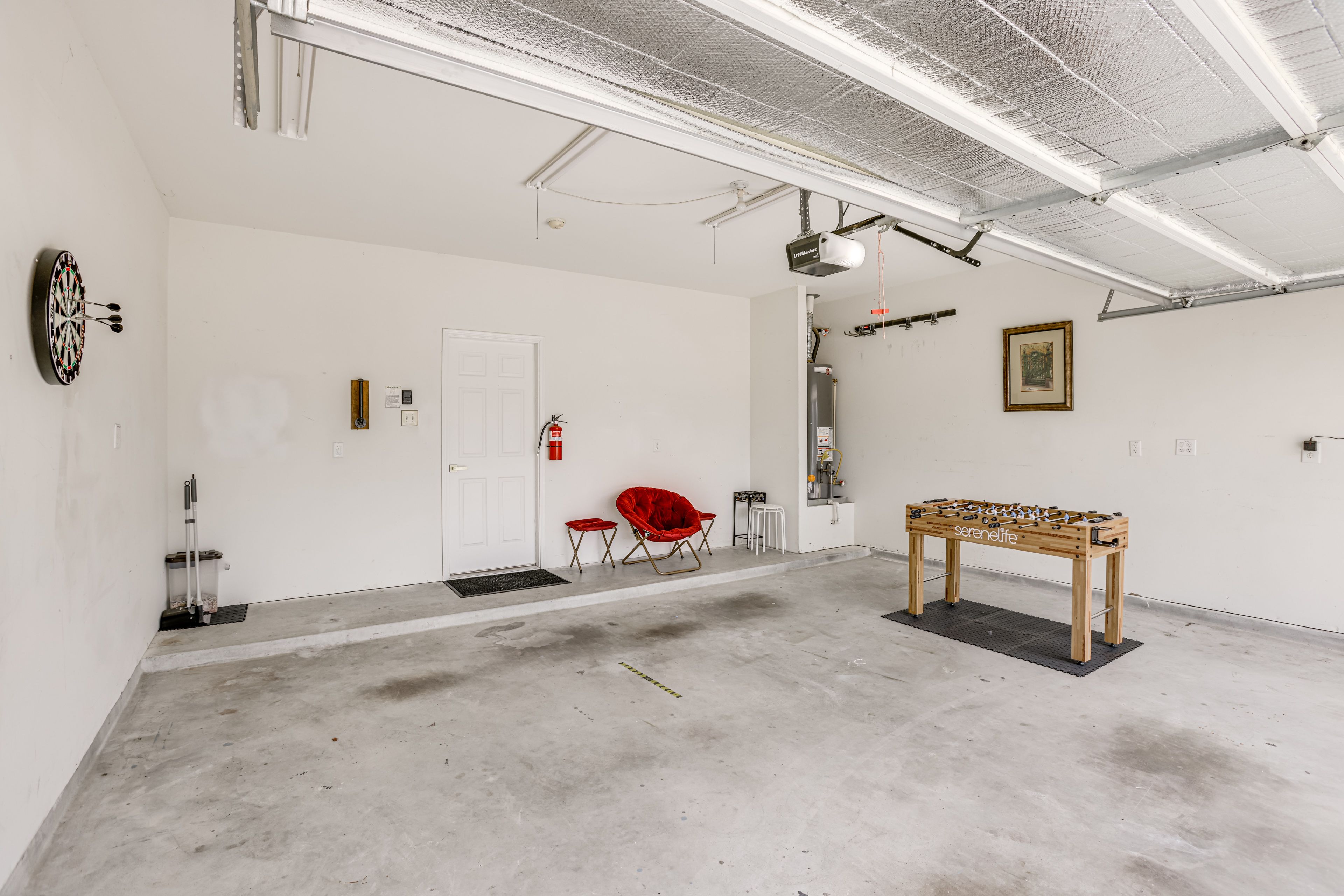 Garage | Foosball Table | Dartboard | Archery Target