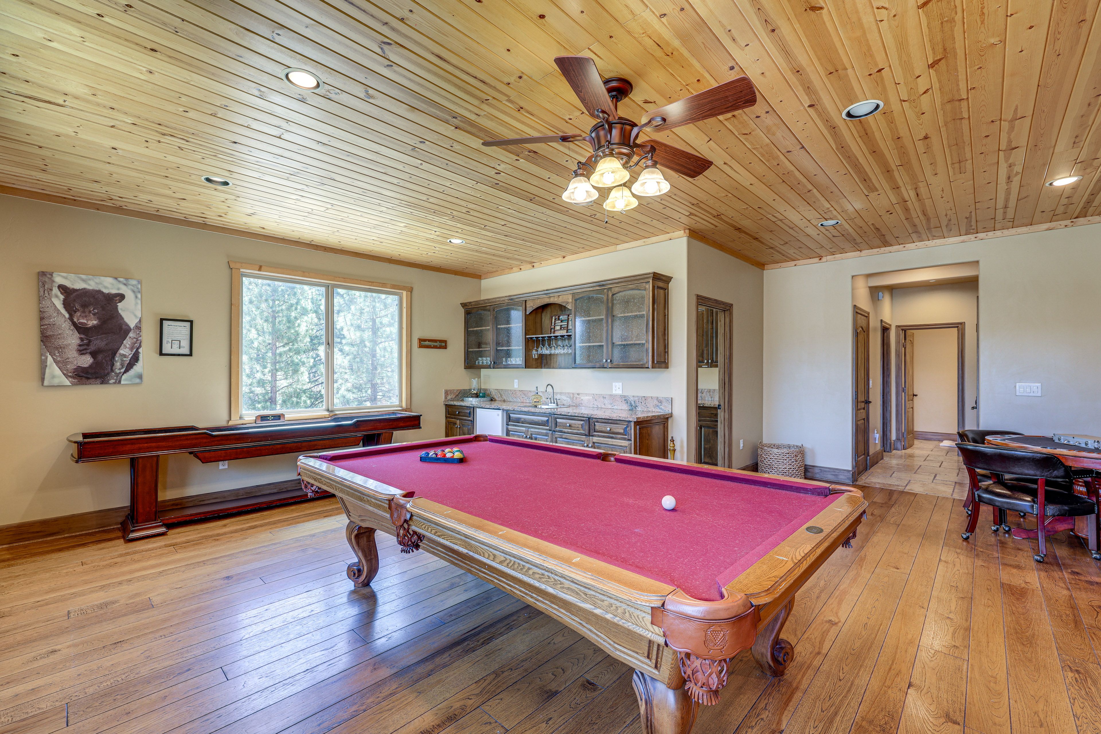 Game Room | 2-Story Home | Pool Table | Shuffleboard Table | Wet Bar