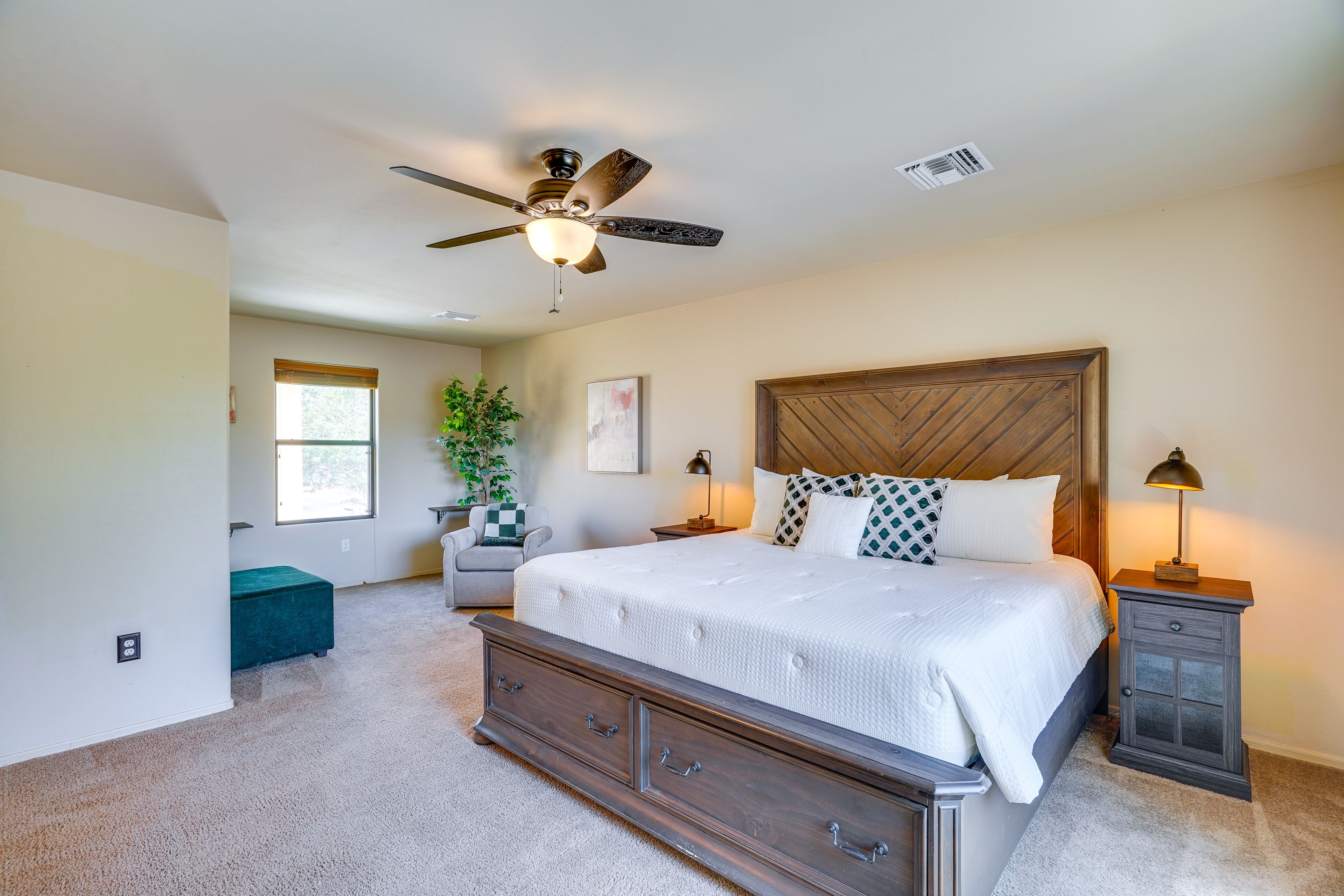 Bedroom 1 | King Bed | Linens Provided | 2nd Floor