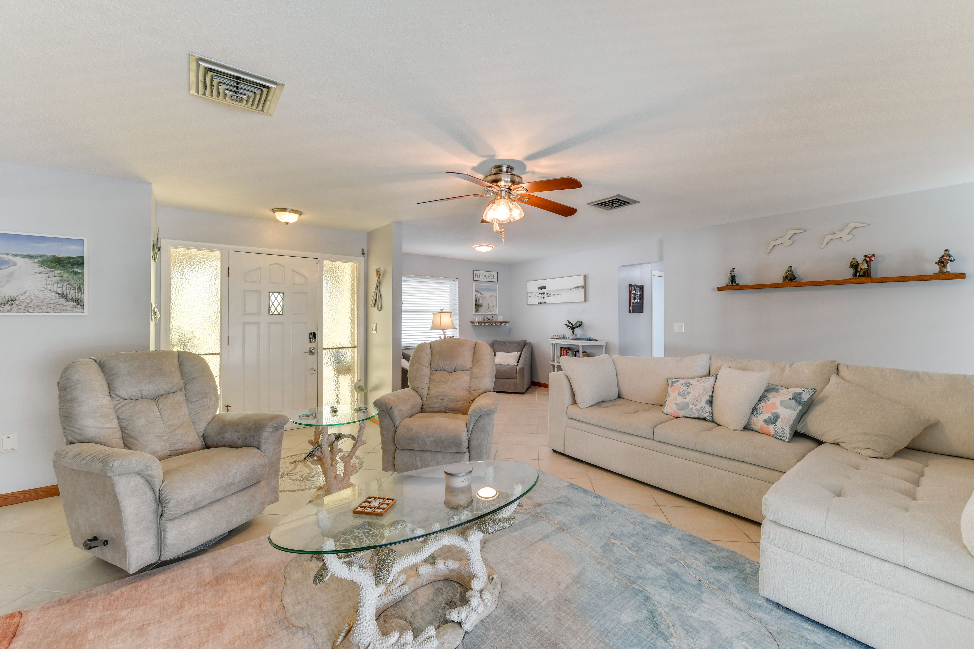 Living Room | Sleeper Sofa | Central A/C & Heat | Free WiFi