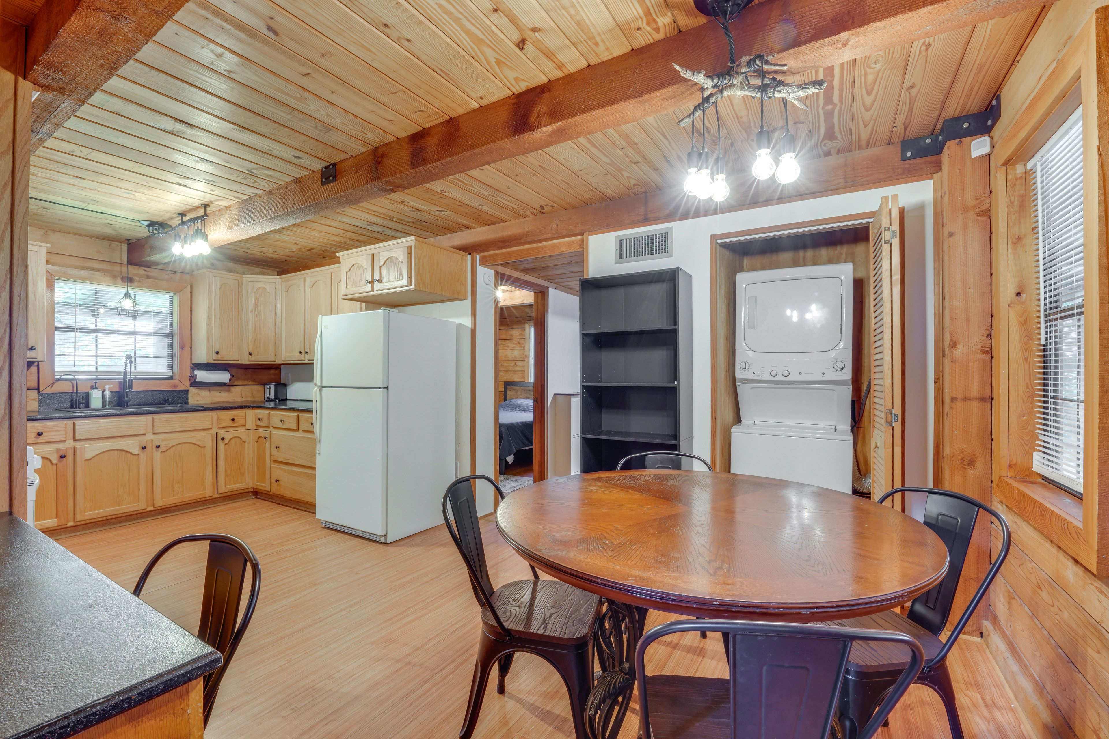 Kitchen & Dining Area | Central A/C & Heating