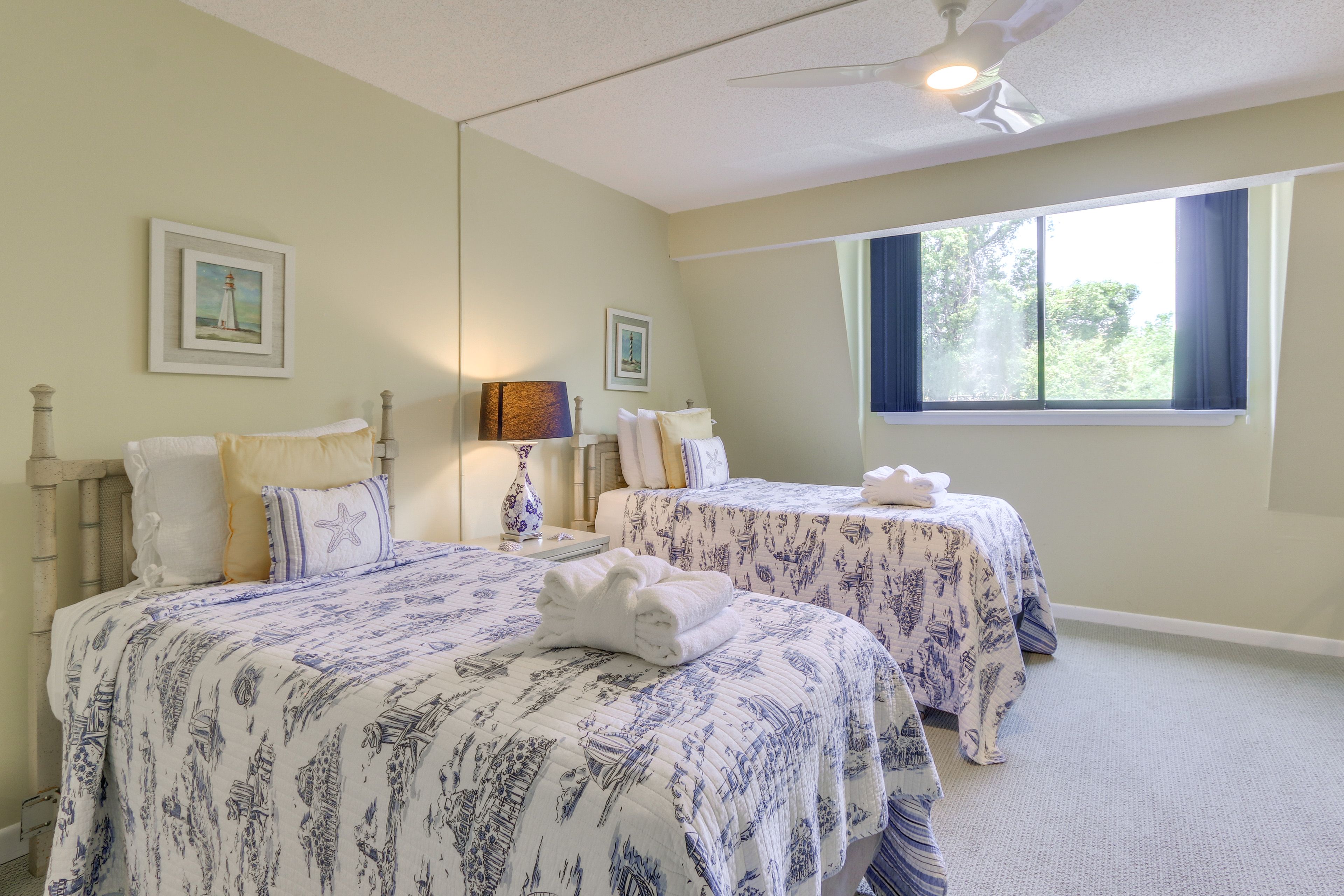 Bedroom 2 | 2 Twin Beds | 2nd Floor | Linens Provided