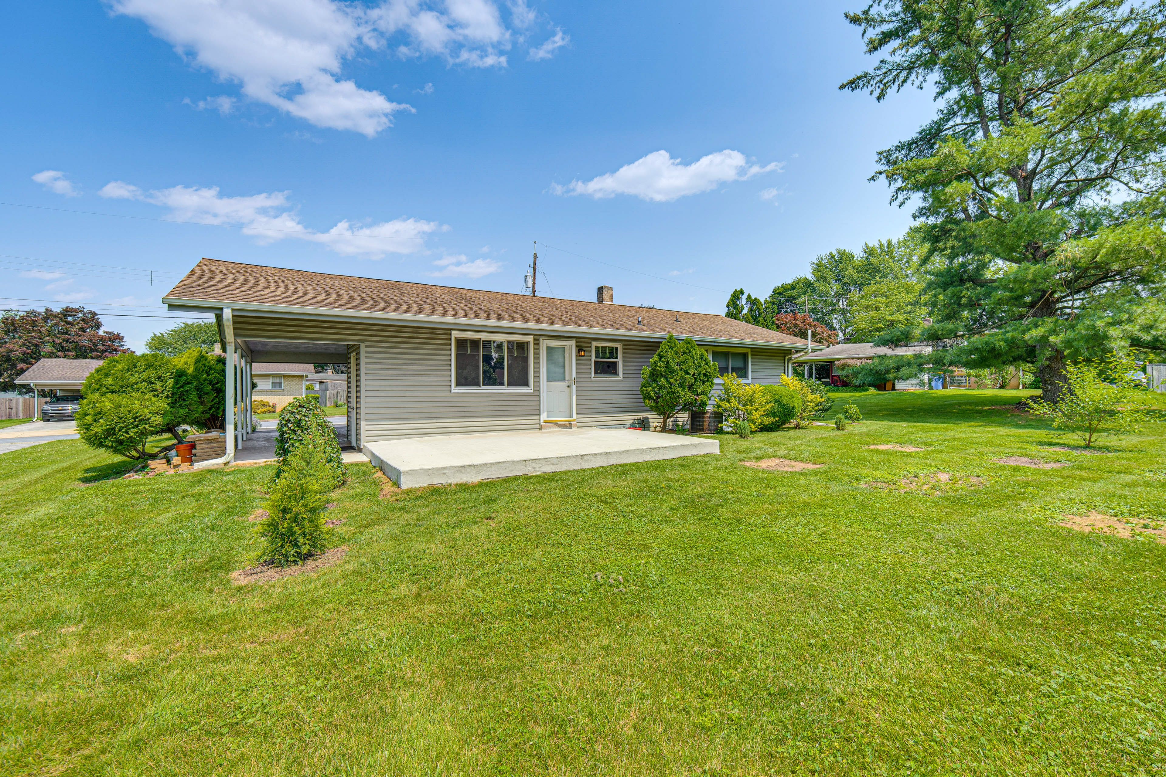 Property Exterior | Back | Single-Story Home