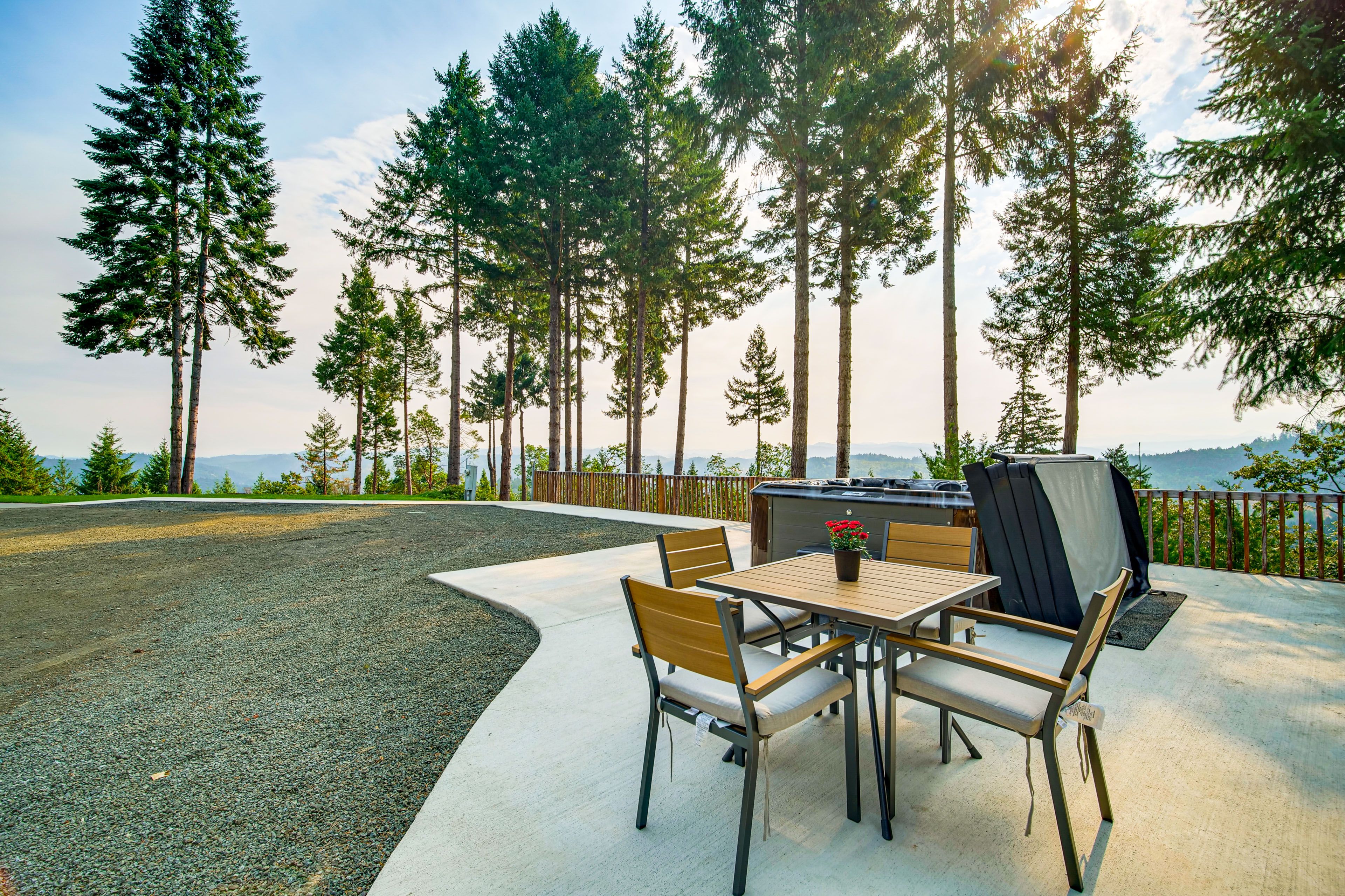 Private Patio | Hot Tub | Dining Area