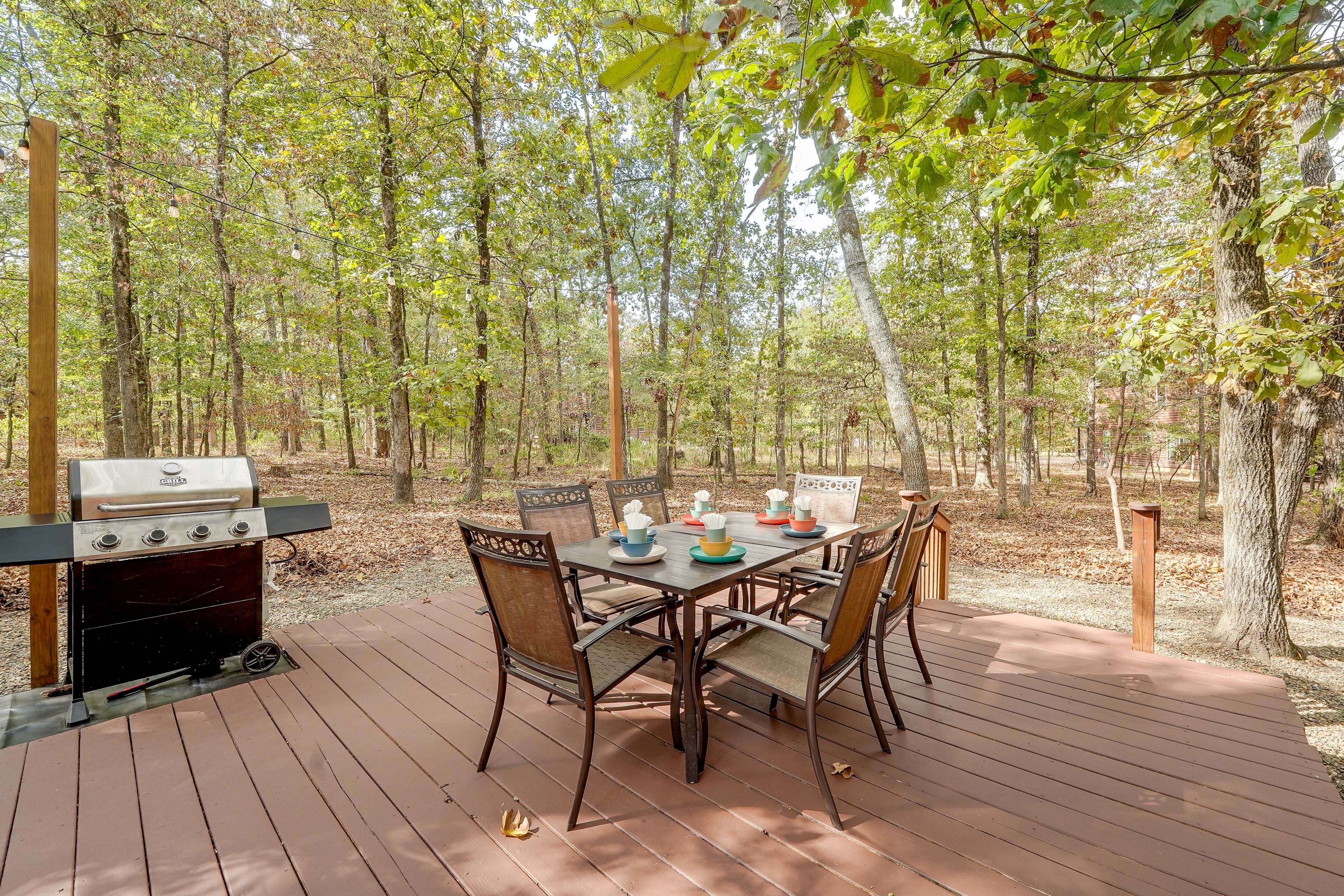 Furnished Deck | Private Backyard | Kids' Swing Set