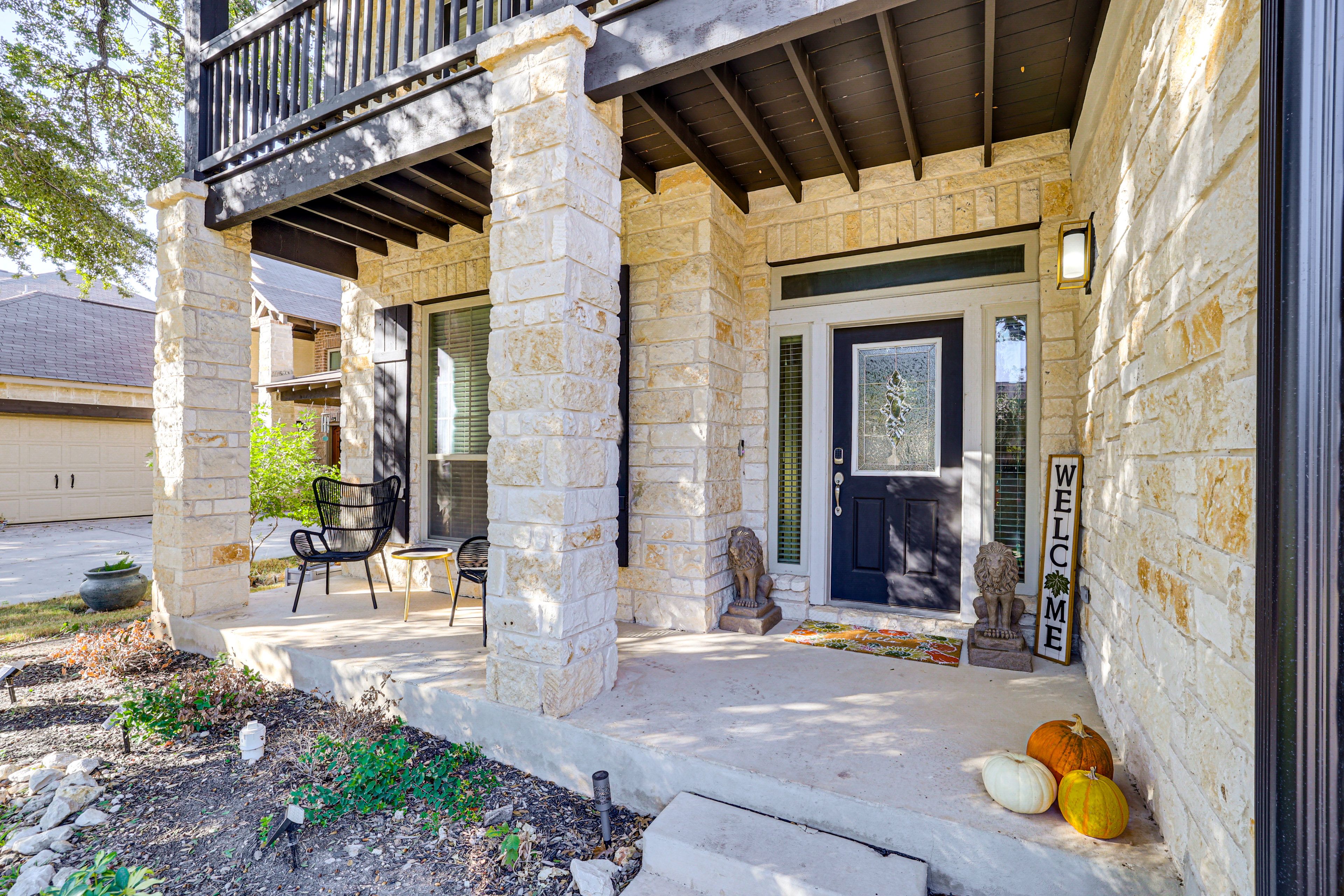House Exterior | Keyless Entry | Covered Porch w/ Seating