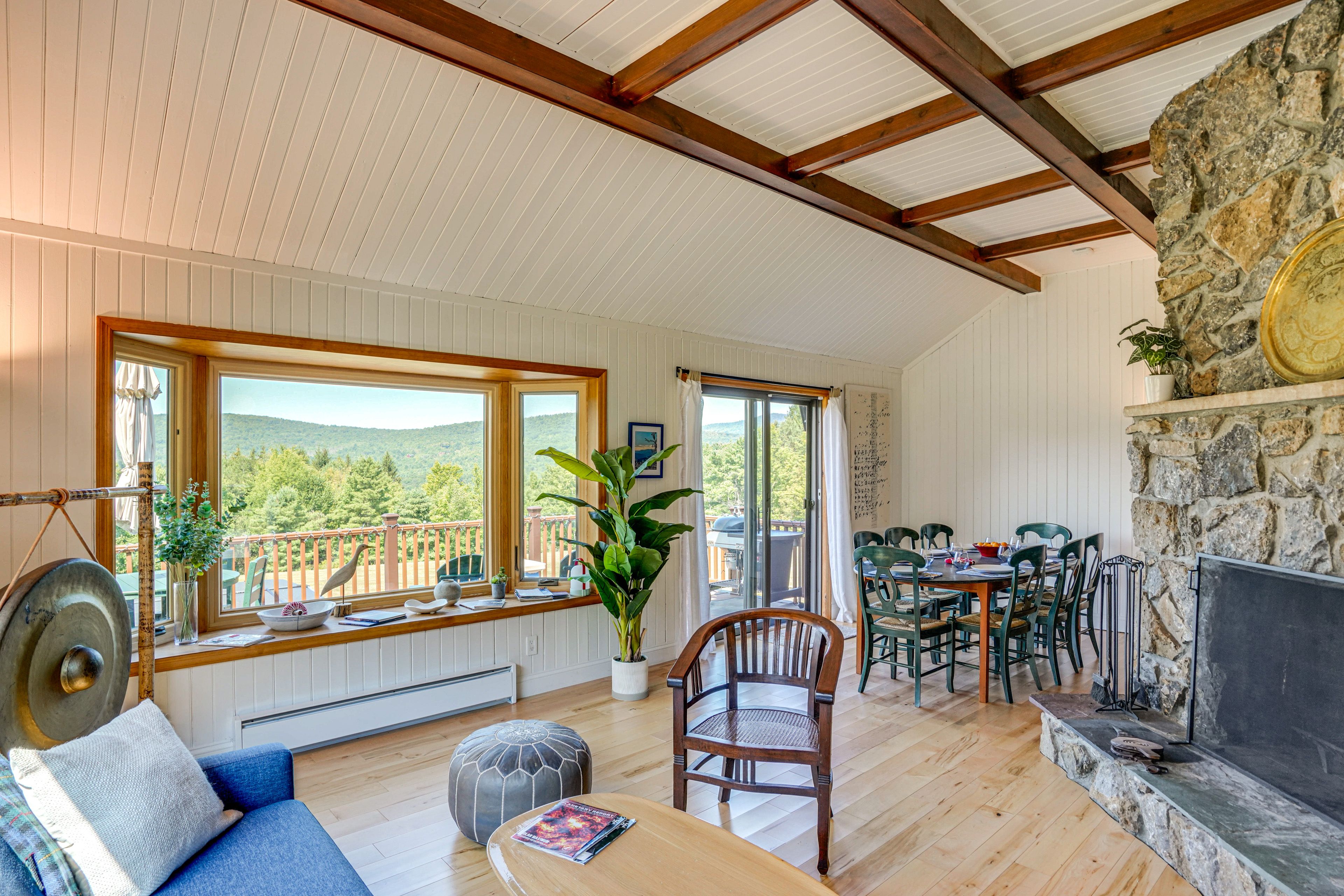 Living Room | Free WiFi | Wood-Burning Fireplace | Main Floor