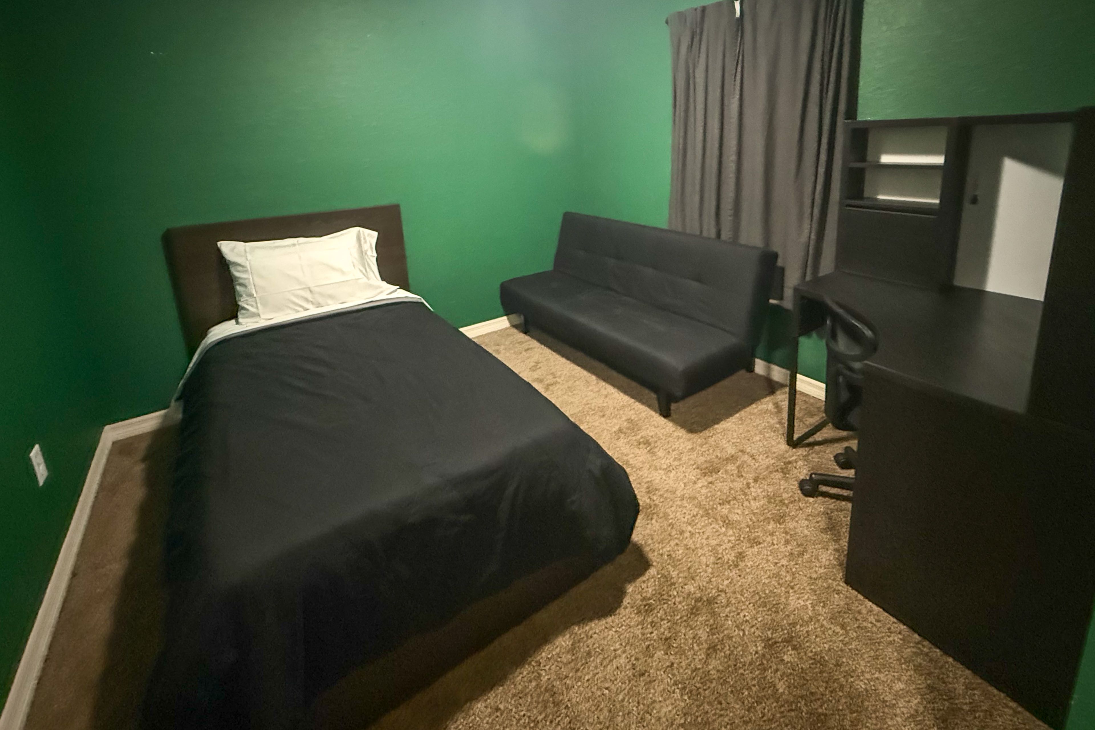Bedroom 3 (Office) | Twin Bed | Full Futon