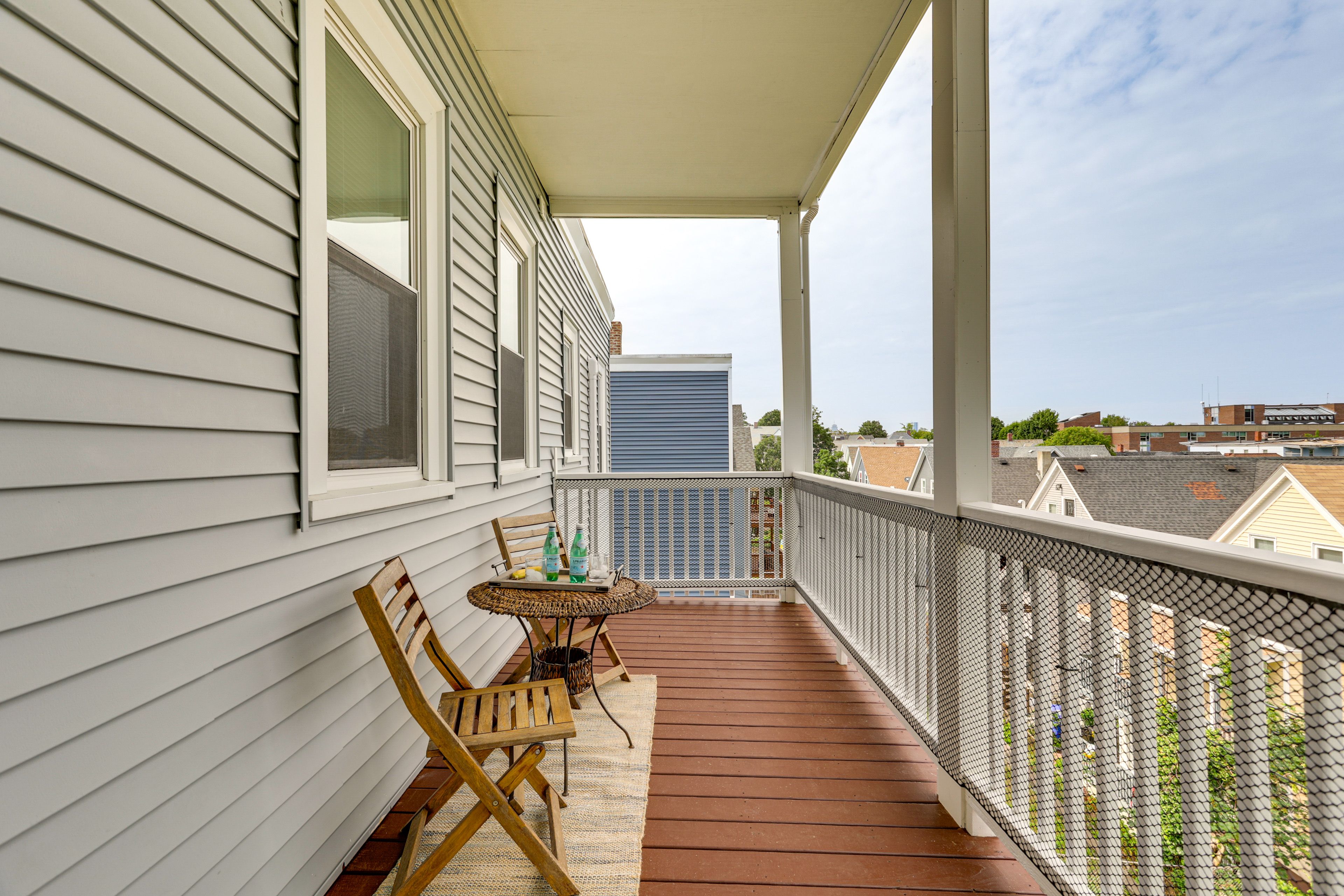 Private Balcony w/ Seating | City Views | 3rd-Floor Walk-Up