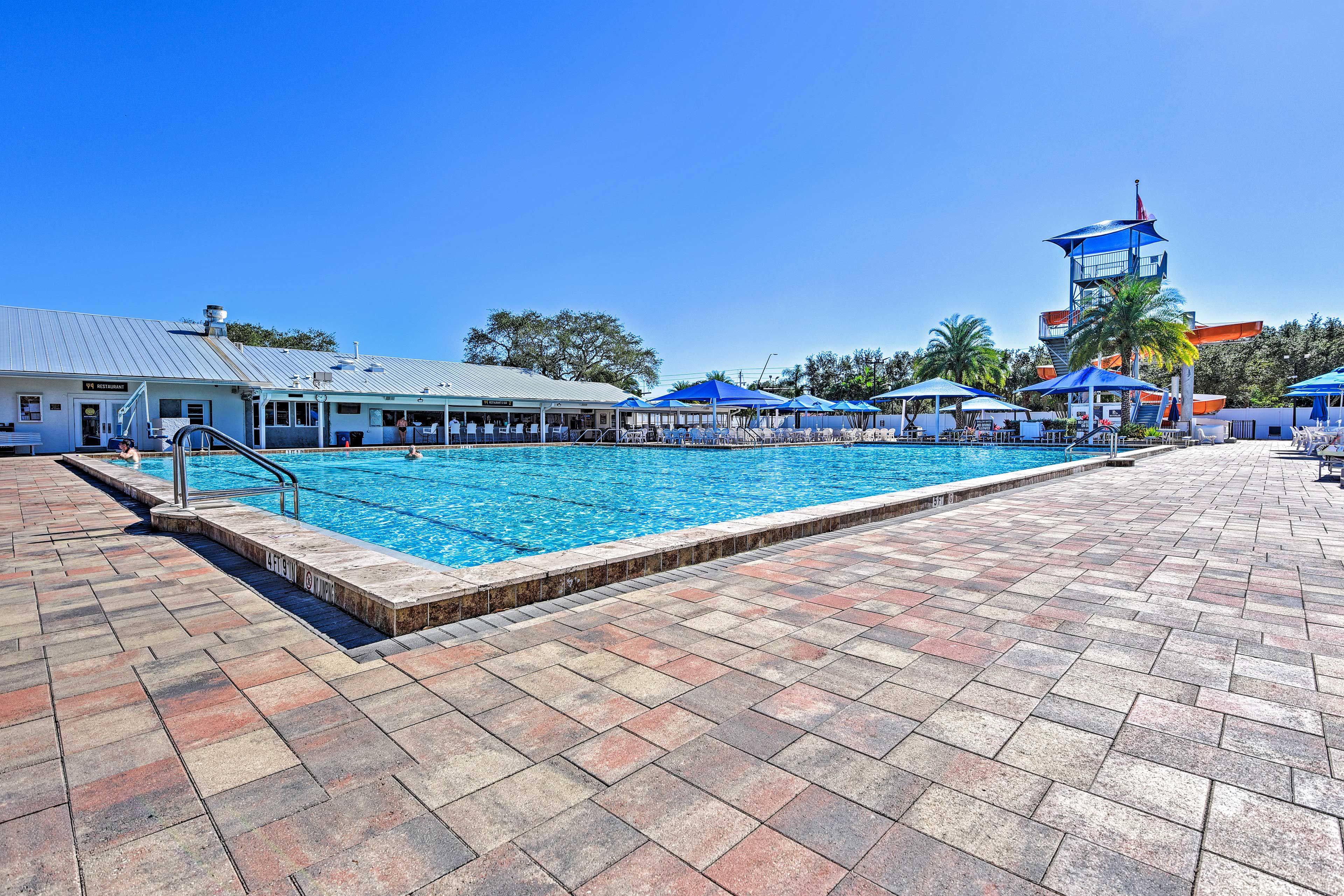 Sun Outdoors RV Park | Outdoor Pool w/ Slide