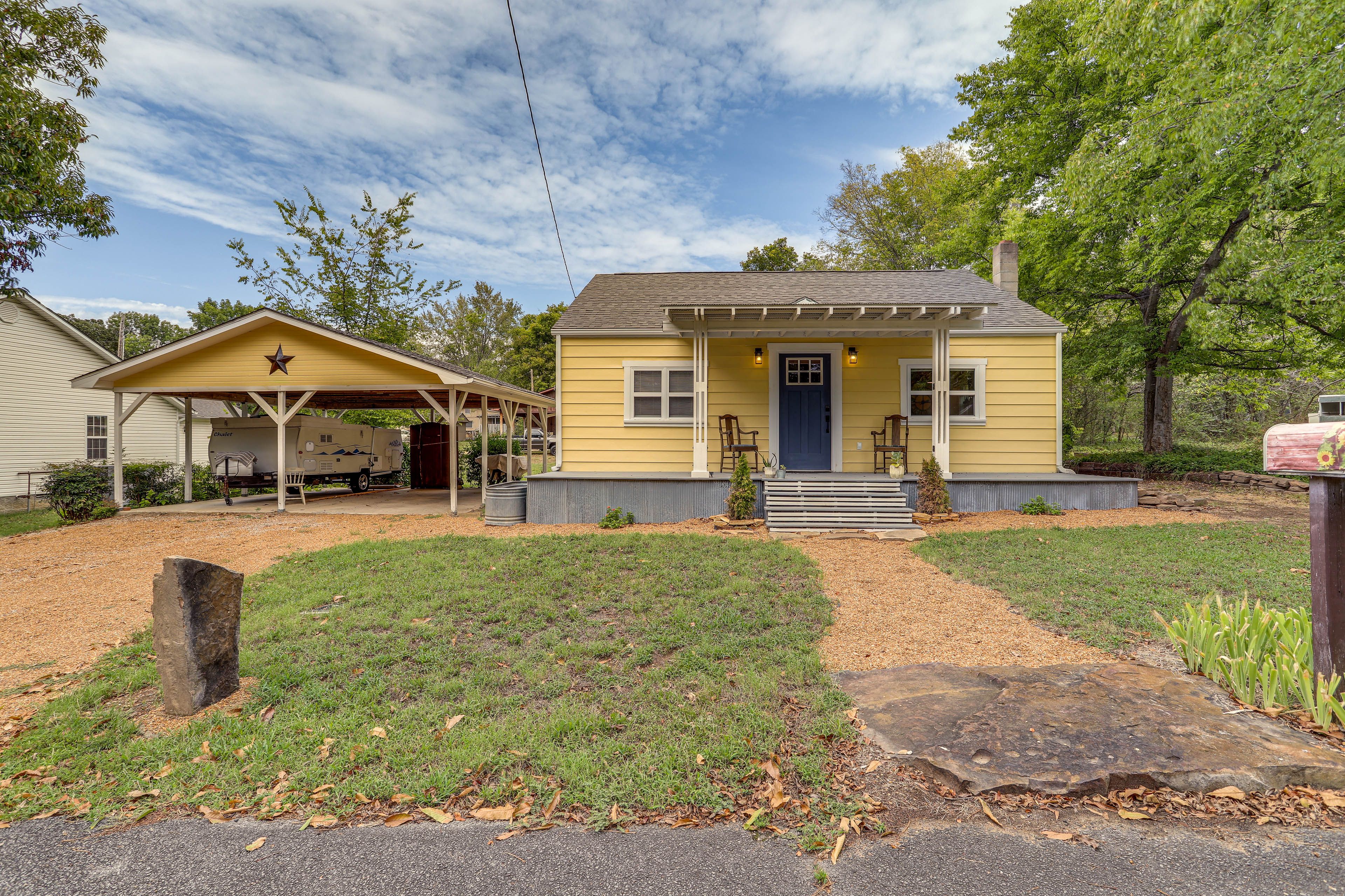 Exterior | Front Porch | Private Yard