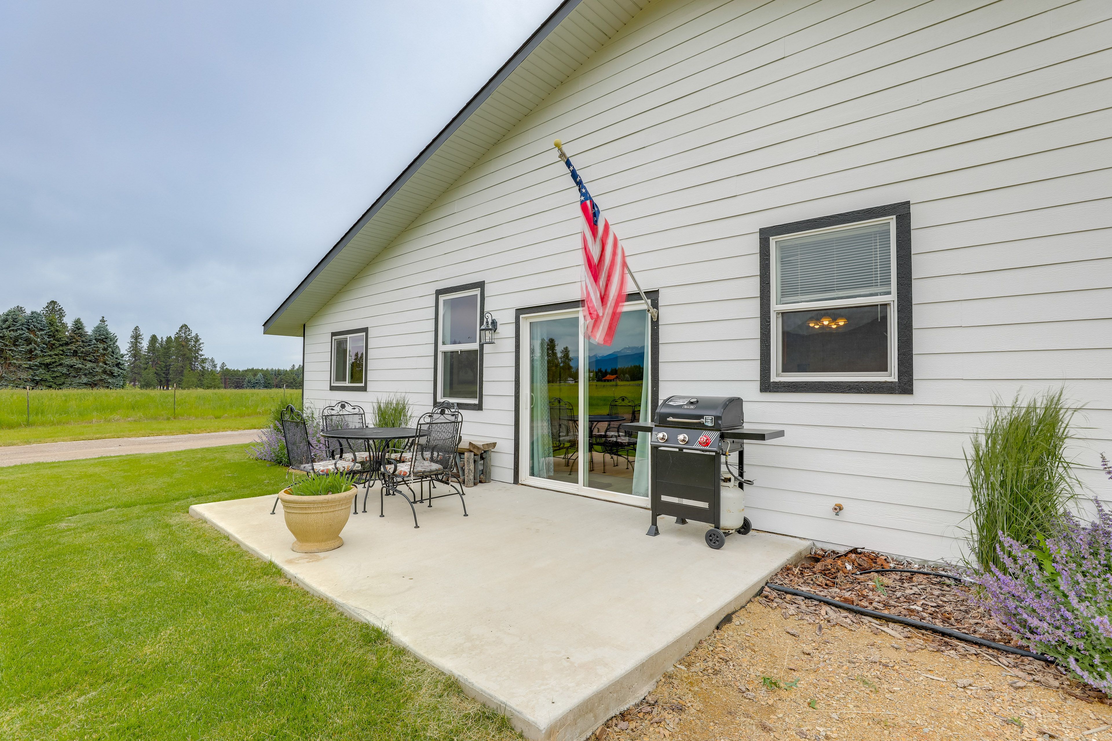Patio | Gas Grill | Outdoor Dining Area | Mountain Views