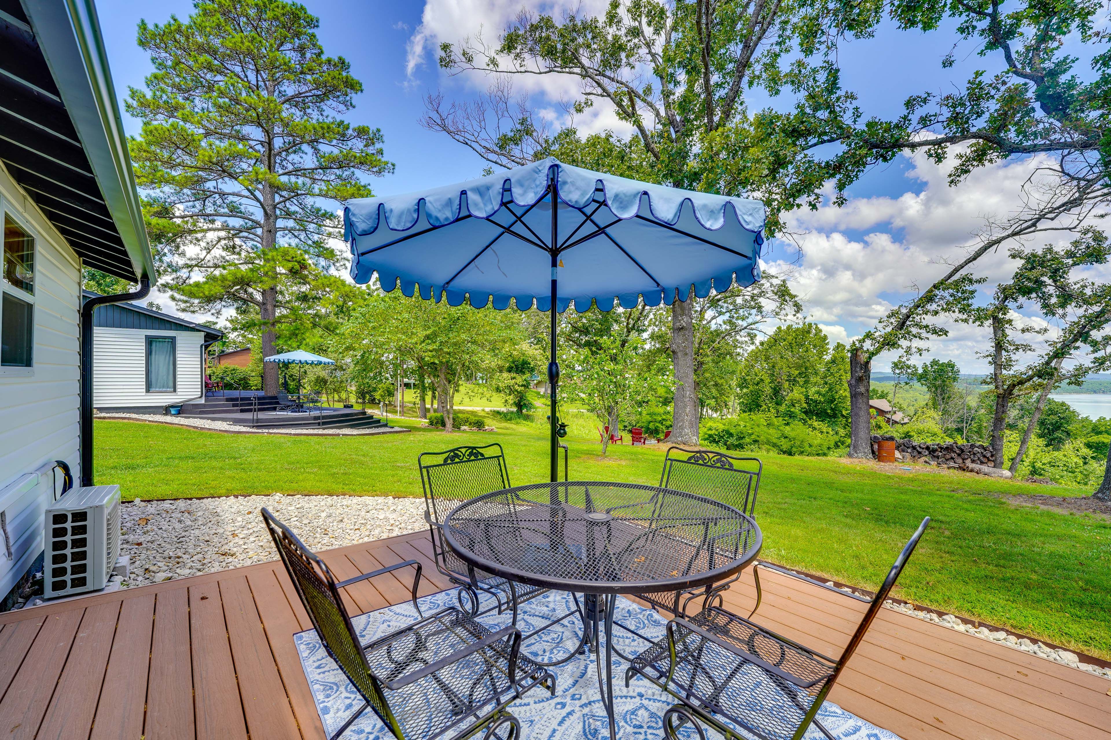 Deck | Dining Area | Lake Views