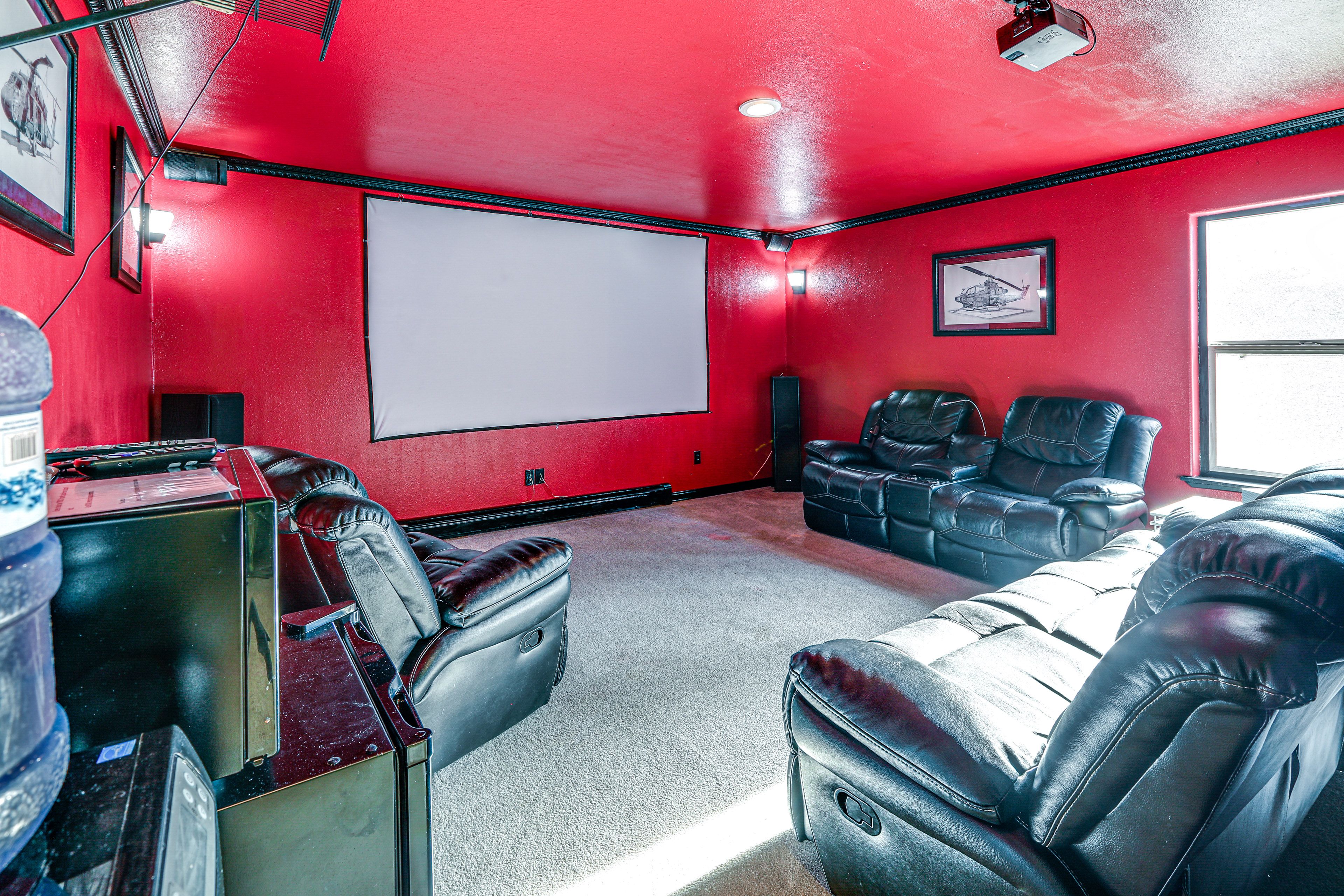 Home Theater | Mini Fridge | Microwave | 2nd Floor